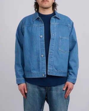 nanamica Short Denim Slub Yarn Jacket Light Indigo