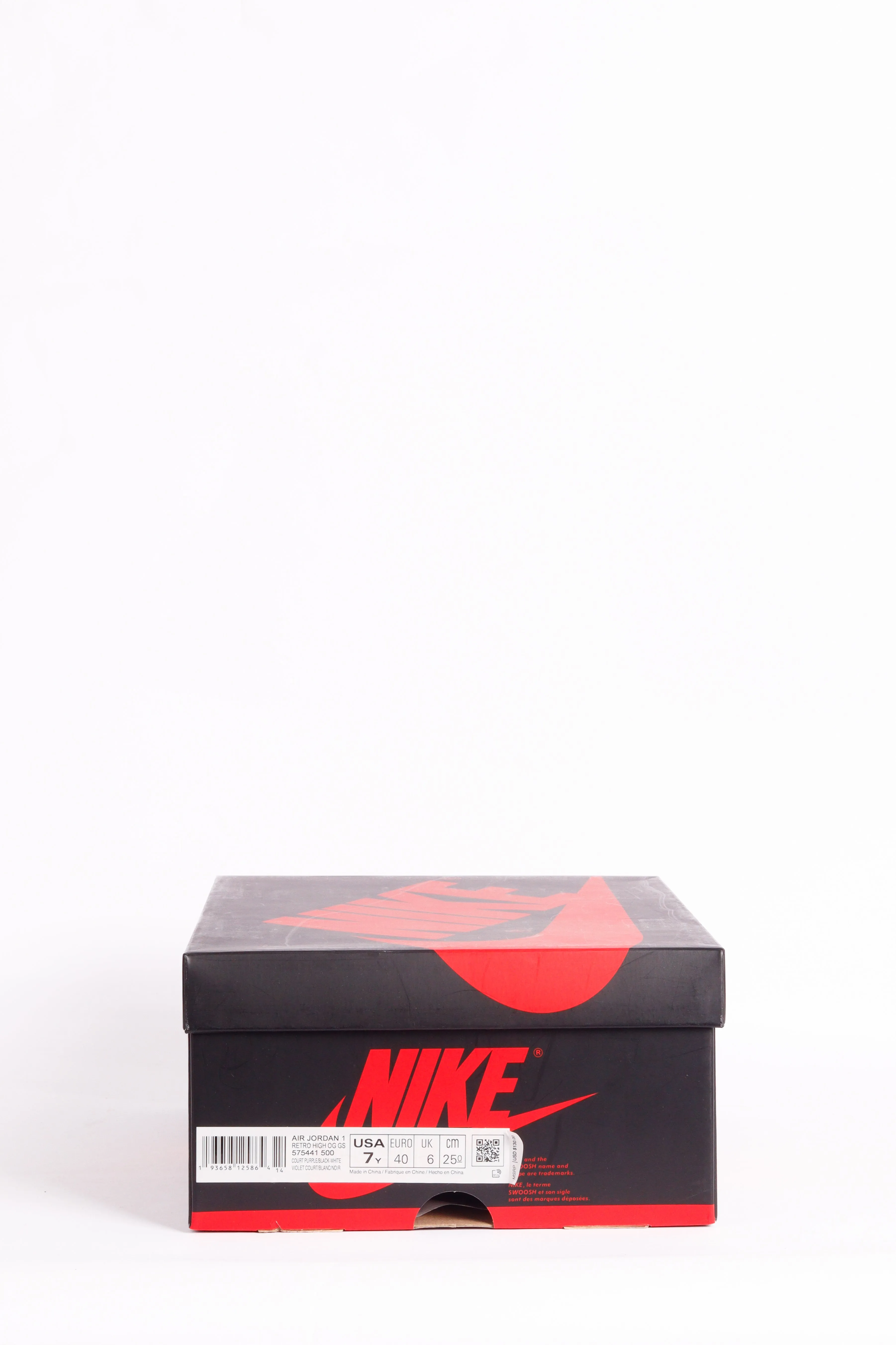 Nike Air Jordan 1 High 'Court Purple White' (2020) (Y)