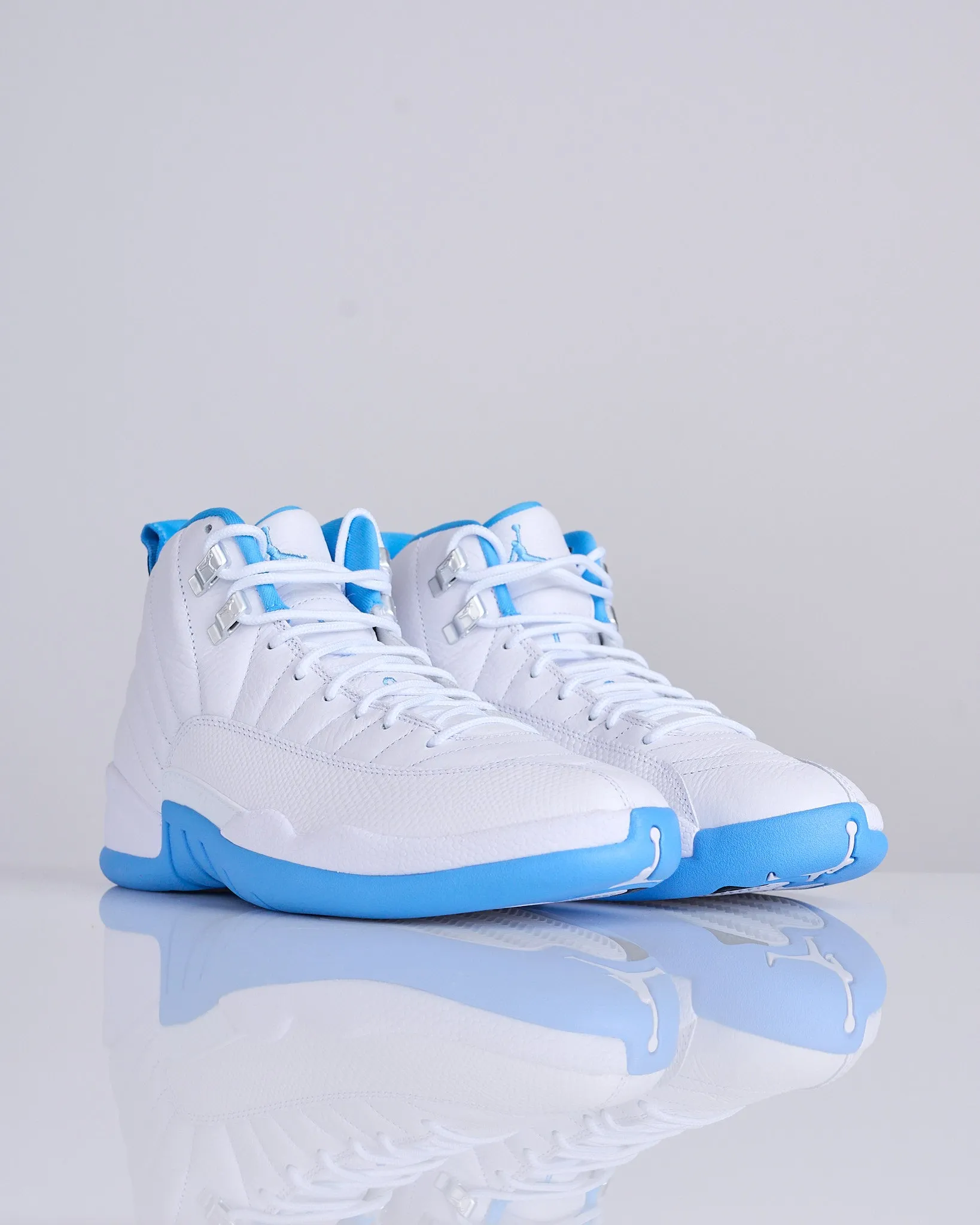 Nike Air Jordan 12 Retro White University Blue-Metallic Silver CT8013 112