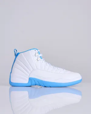 Nike Air Jordan 12 Retro White University Blue-Metallic Silver CT8013 112