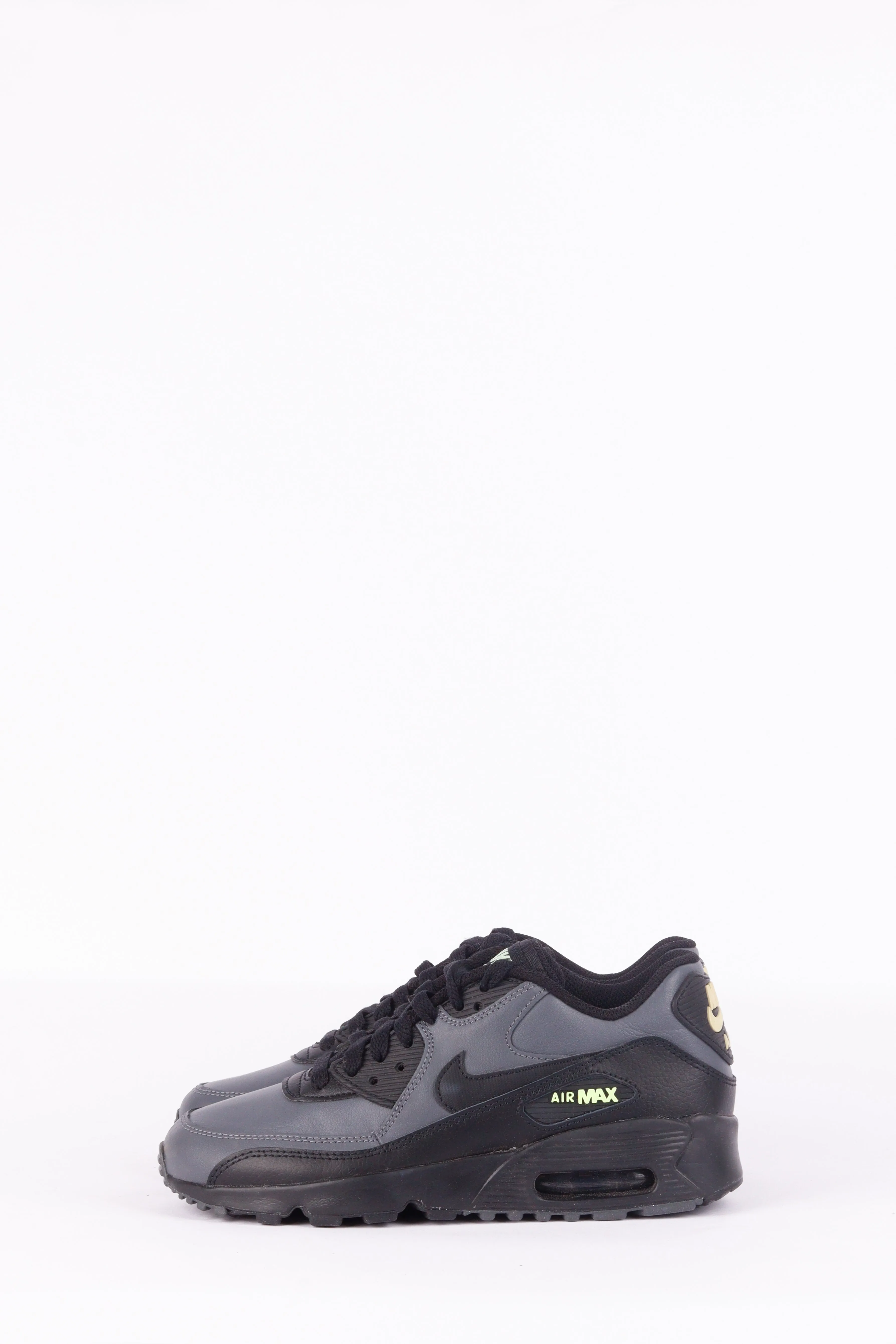 Nike Air Max 90 Leather 'Dark Grey Black' GS (2019)