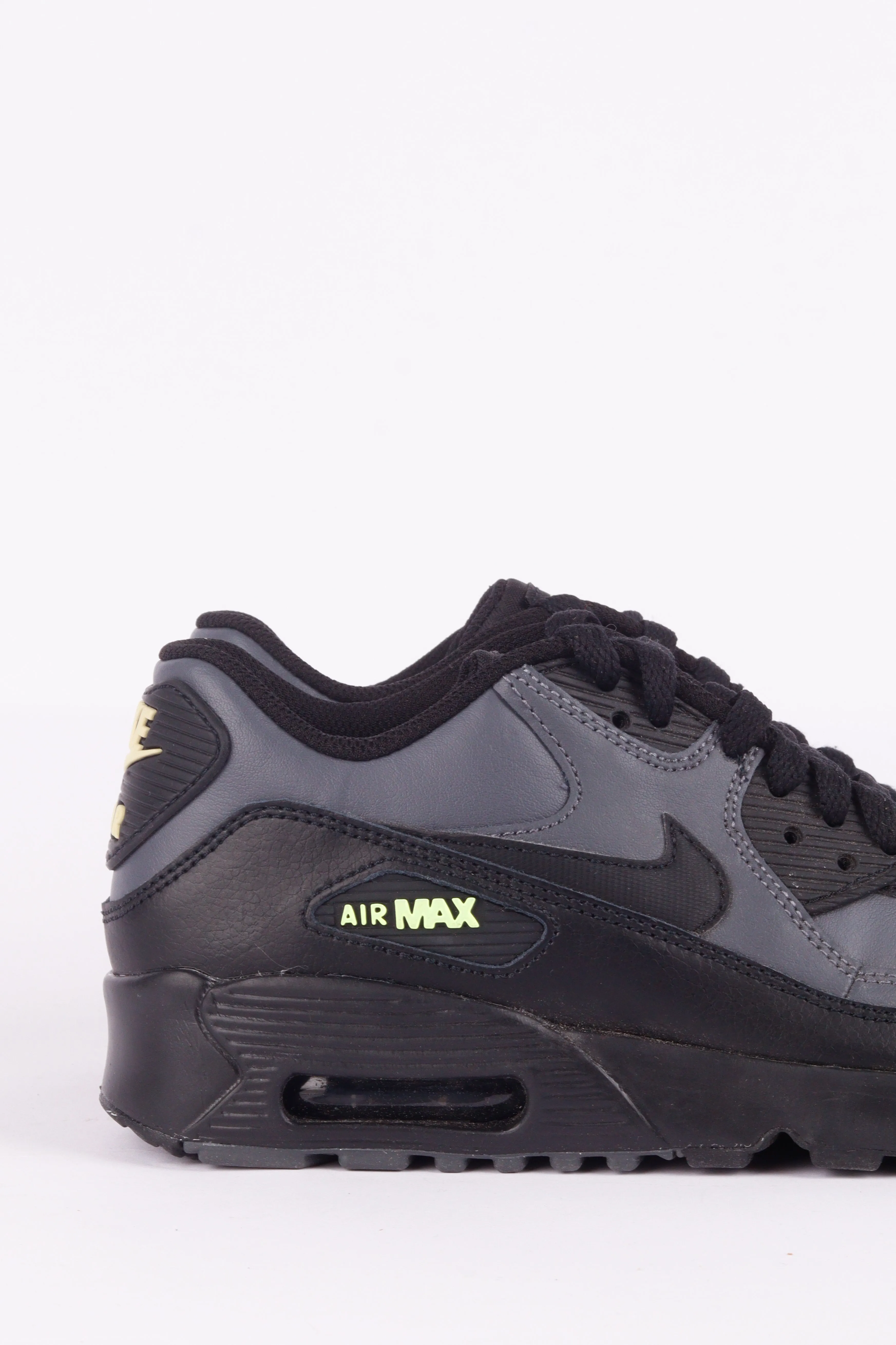 Nike Air Max 90 Leather 'Dark Grey Black' GS (2019)