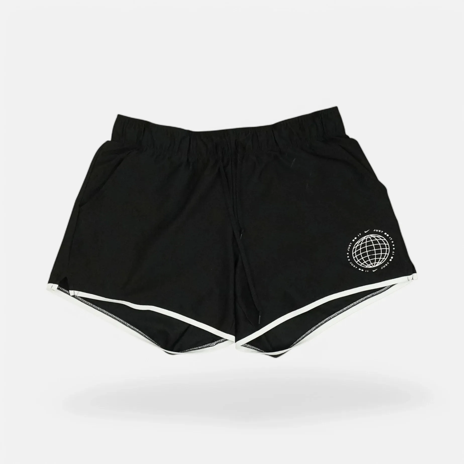 Nike Just Do It Black Shorts Womens (M)