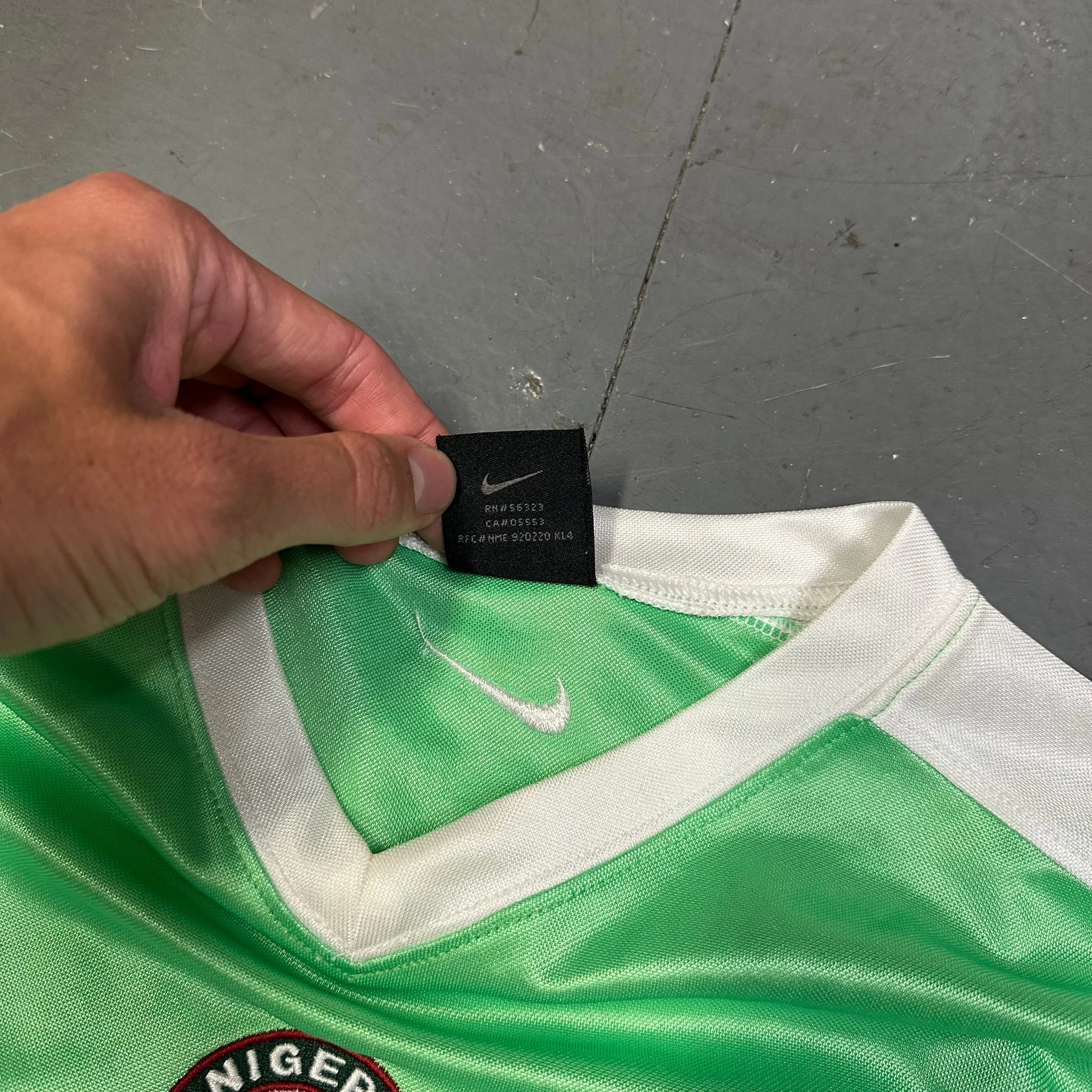 Nike Nigeria 2002 Shirt In Green ( M )