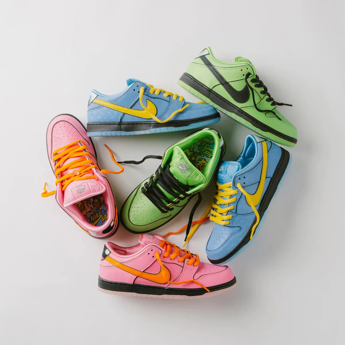 Nike SB Powerpuff Girls Dunk Low (pack of 3)
