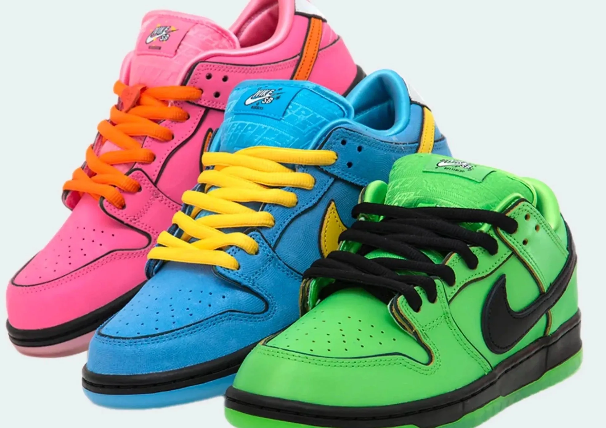 Nike SB Powerpuff Girls Dunk Low (pack of 3)