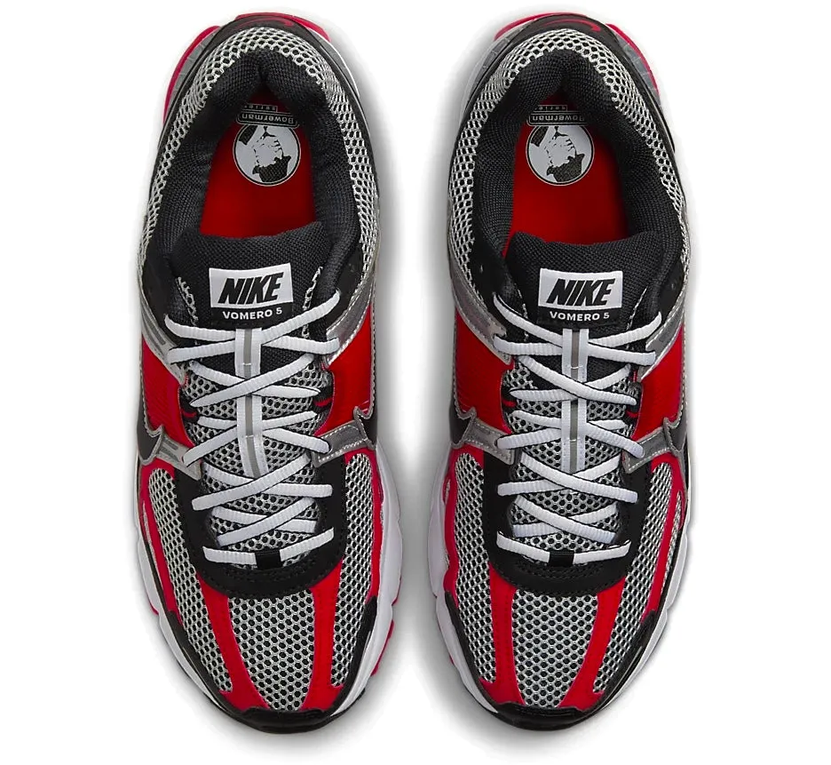 Nike Zoom Vomero 5 Metallic Silver University Red