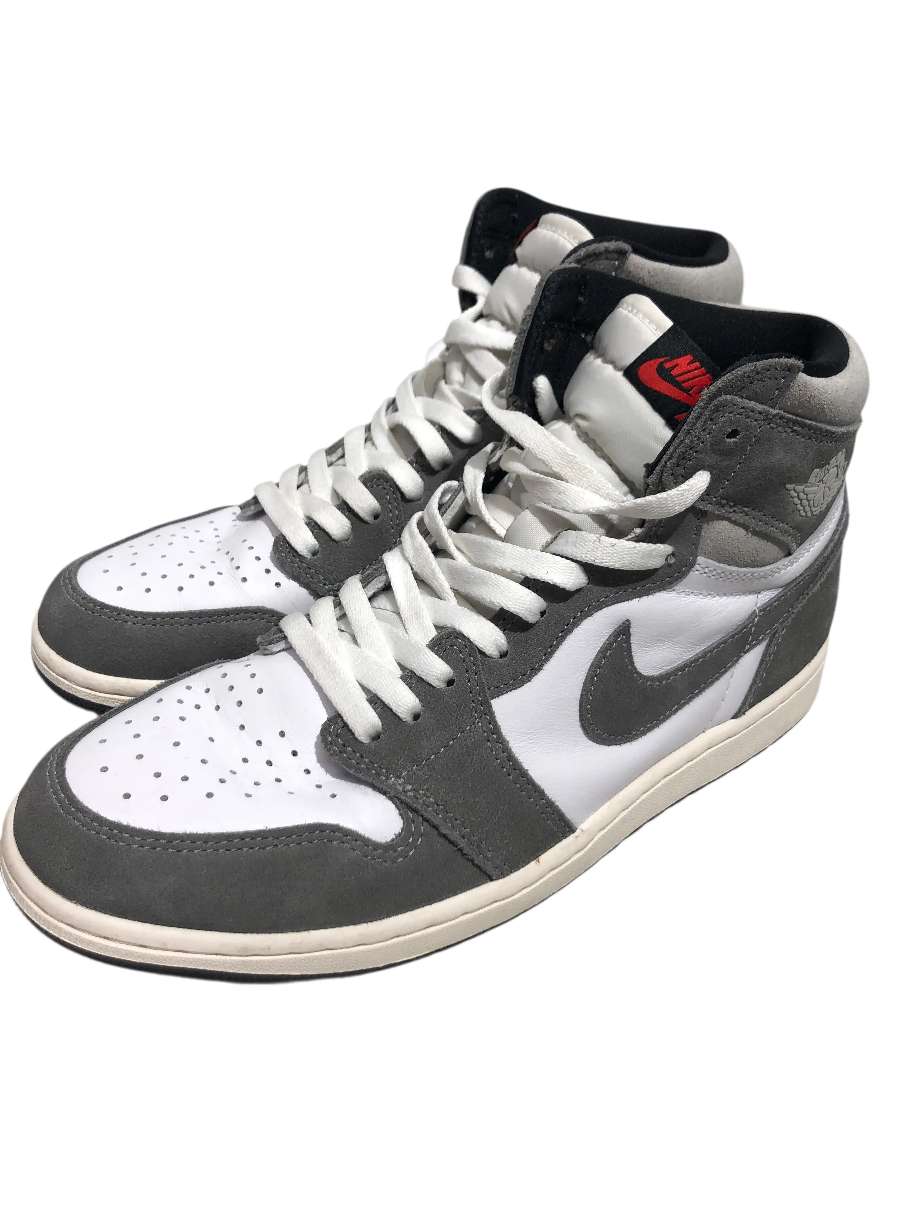 NIKE/Hi-Sneakers/US 10/Leather/GRY/Jordan 1 Washed Black