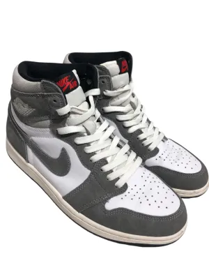 NIKE/Hi-Sneakers/US 10/Leather/GRY/Jordan 1 Washed Black