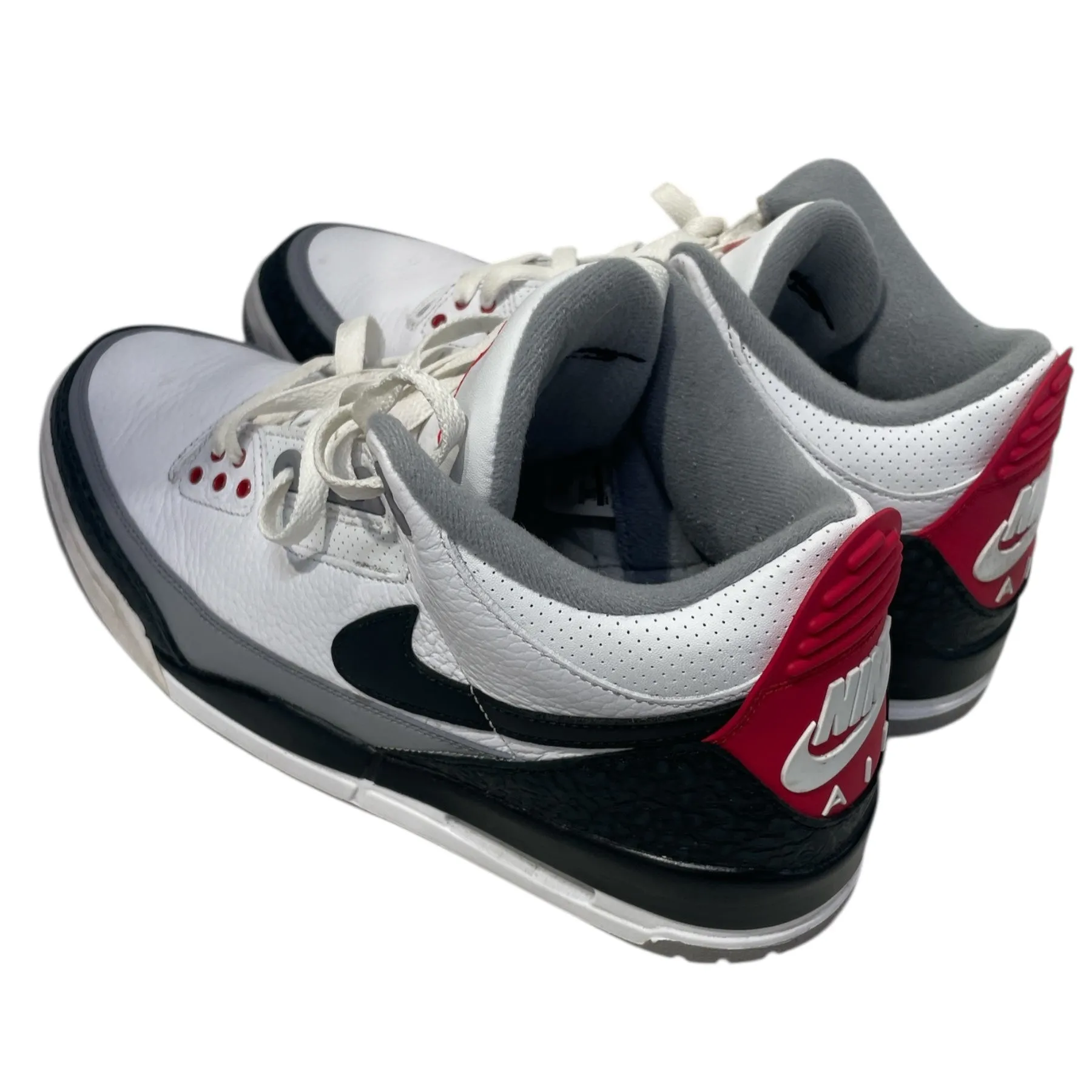 NIKE/Hi-Sneakers/US 11/Leather/WHT/Air Jordan 3 Tinker White Red