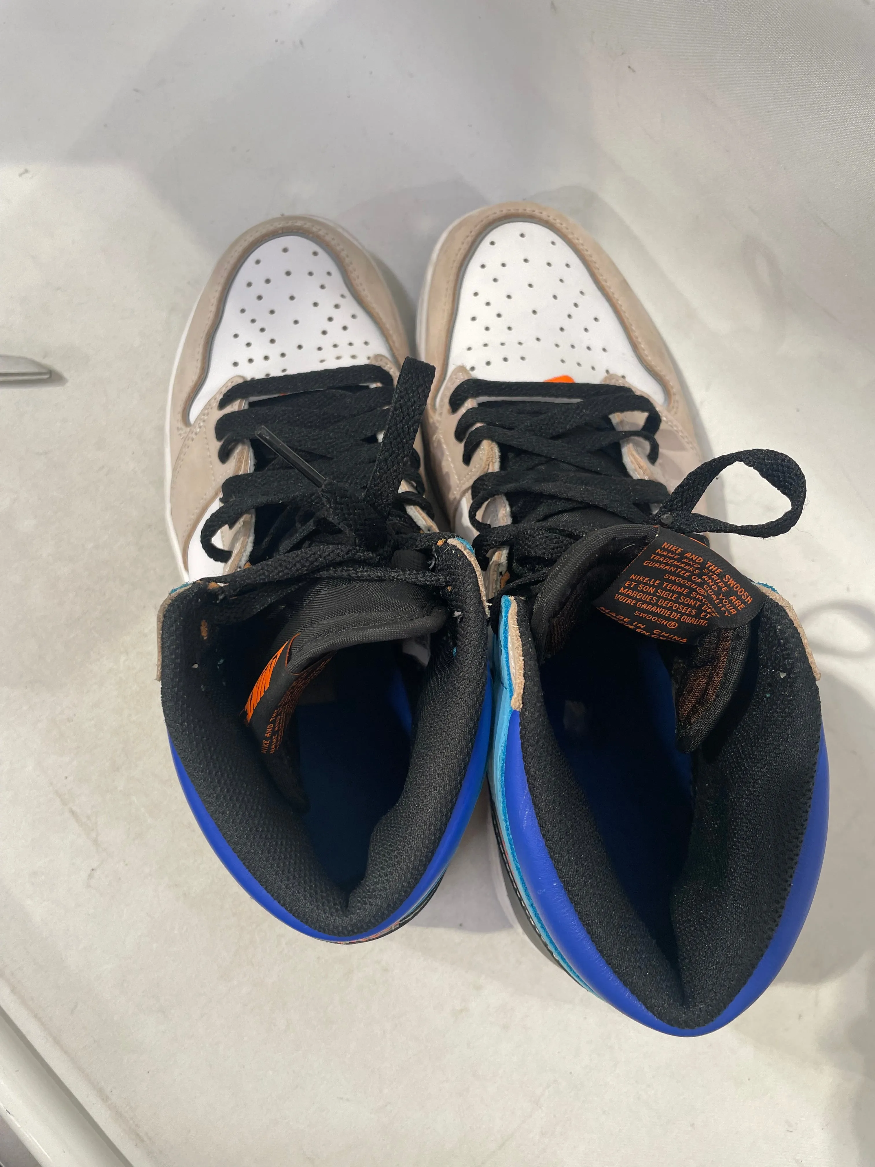 NIKE/Hi-Sneakers/US 8.5/Suede/ORN/Jordan 1 Gore-Tex  Light Curry