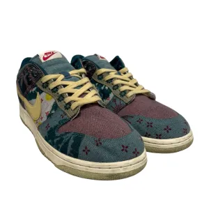 NIKE/Low-Sneakers/US 10/All Over Print/Cotton/MLT/Dunk Low Community Garden