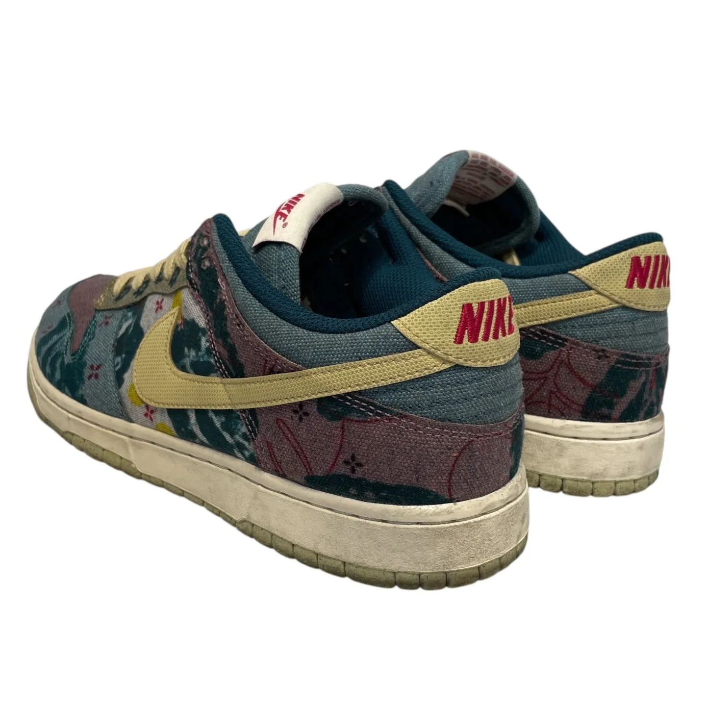 NIKE/Low-Sneakers/US 10/All Over Print/Cotton/MLT/Dunk Low Community Garden