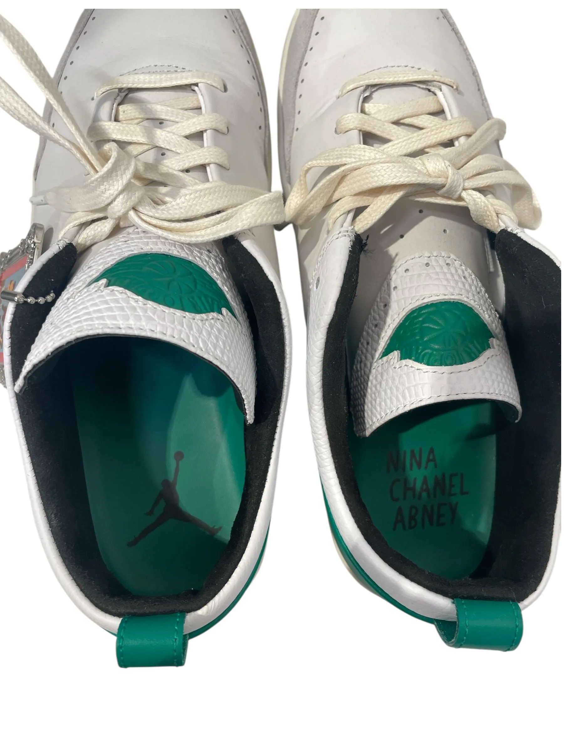NIKE/Low-Sneakers/US 10/Leather/WHT/Jordan 2 Low SE Nina Chanel