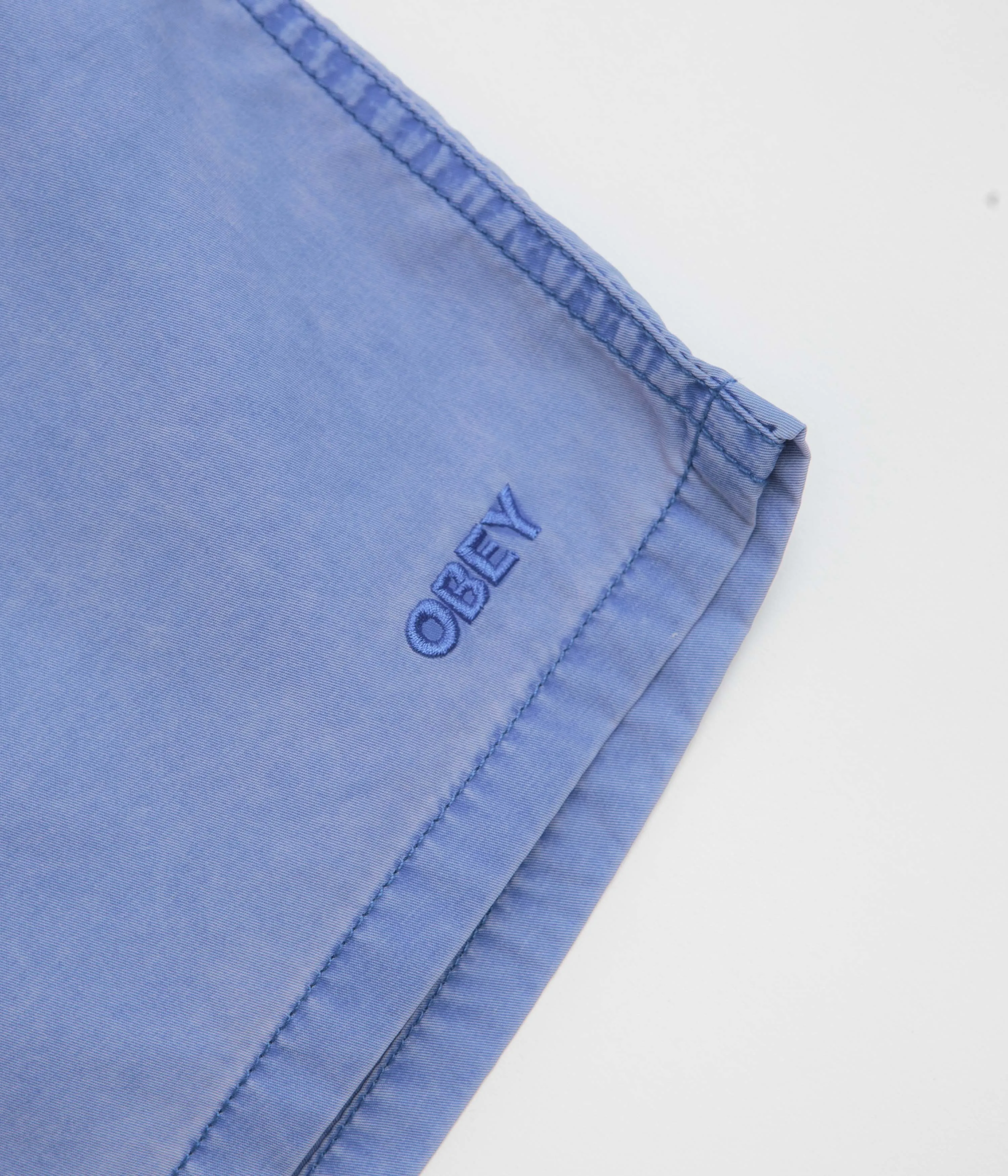 Obey Easy Pigment Cotton Nylon Shorts - Pigment Dazzling Blue