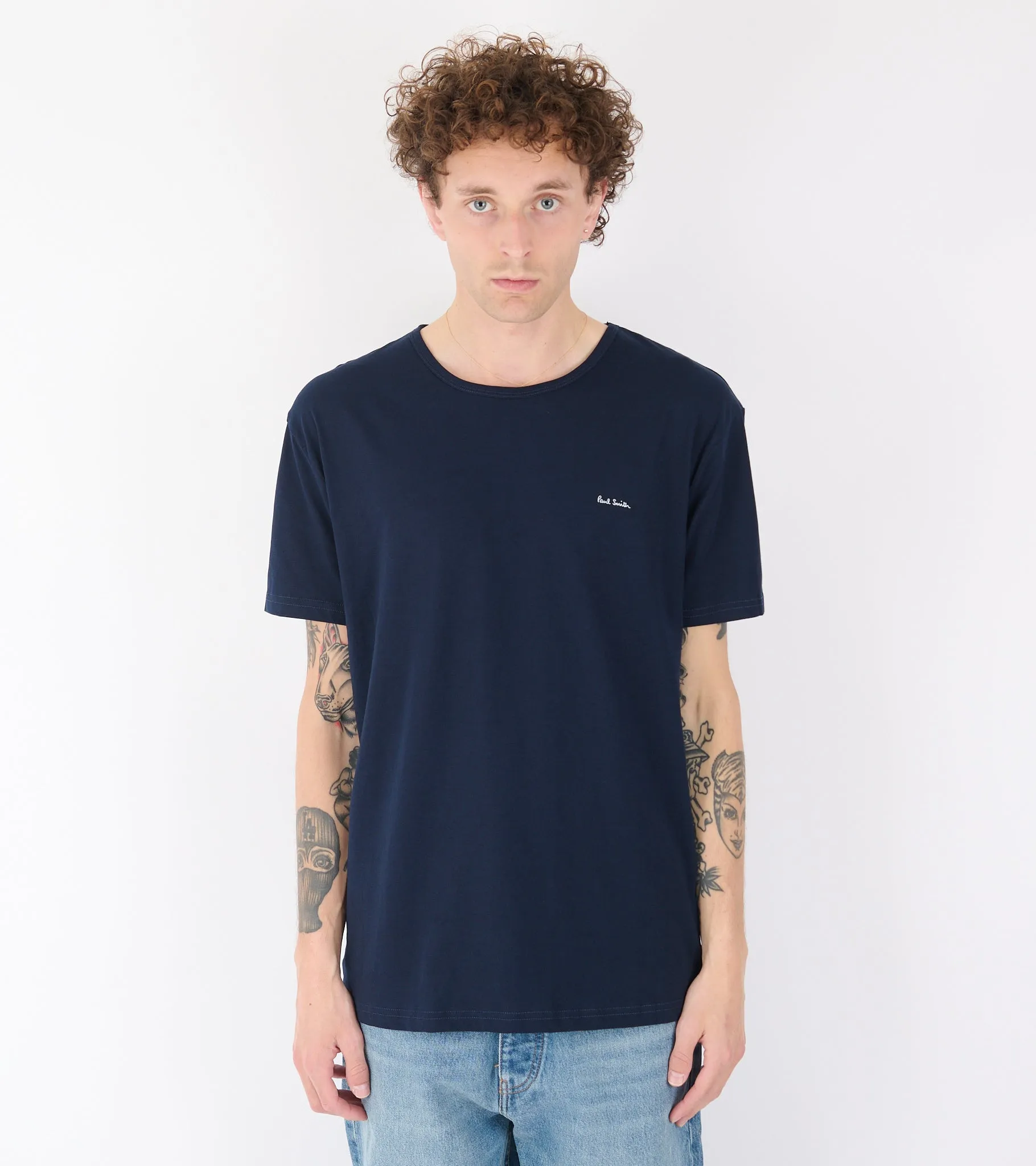 Organic Cotton Crew Neck T-Shirts Black/White/Navy