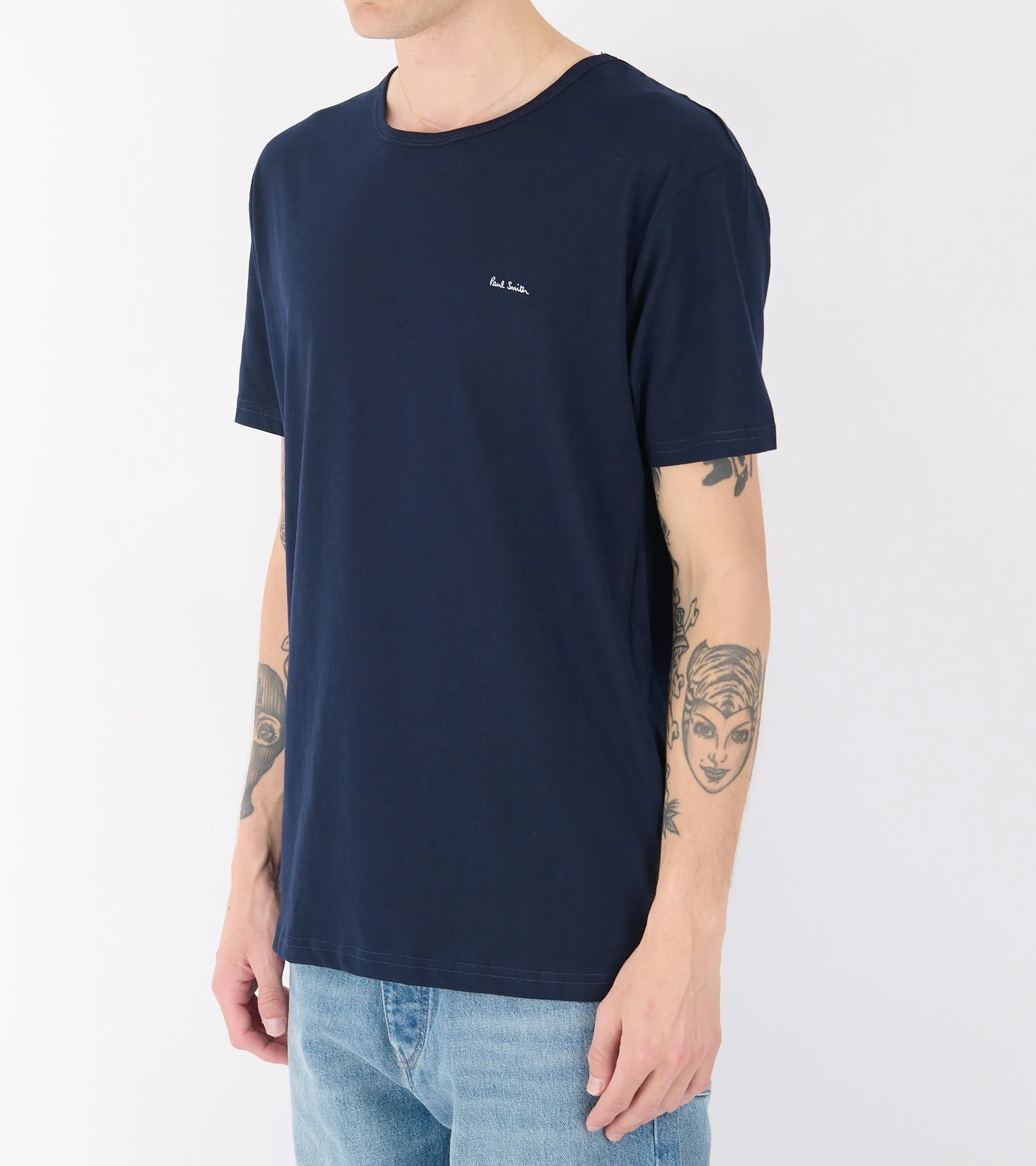 Organic Cotton Crew Neck T-Shirts Black/White/Navy