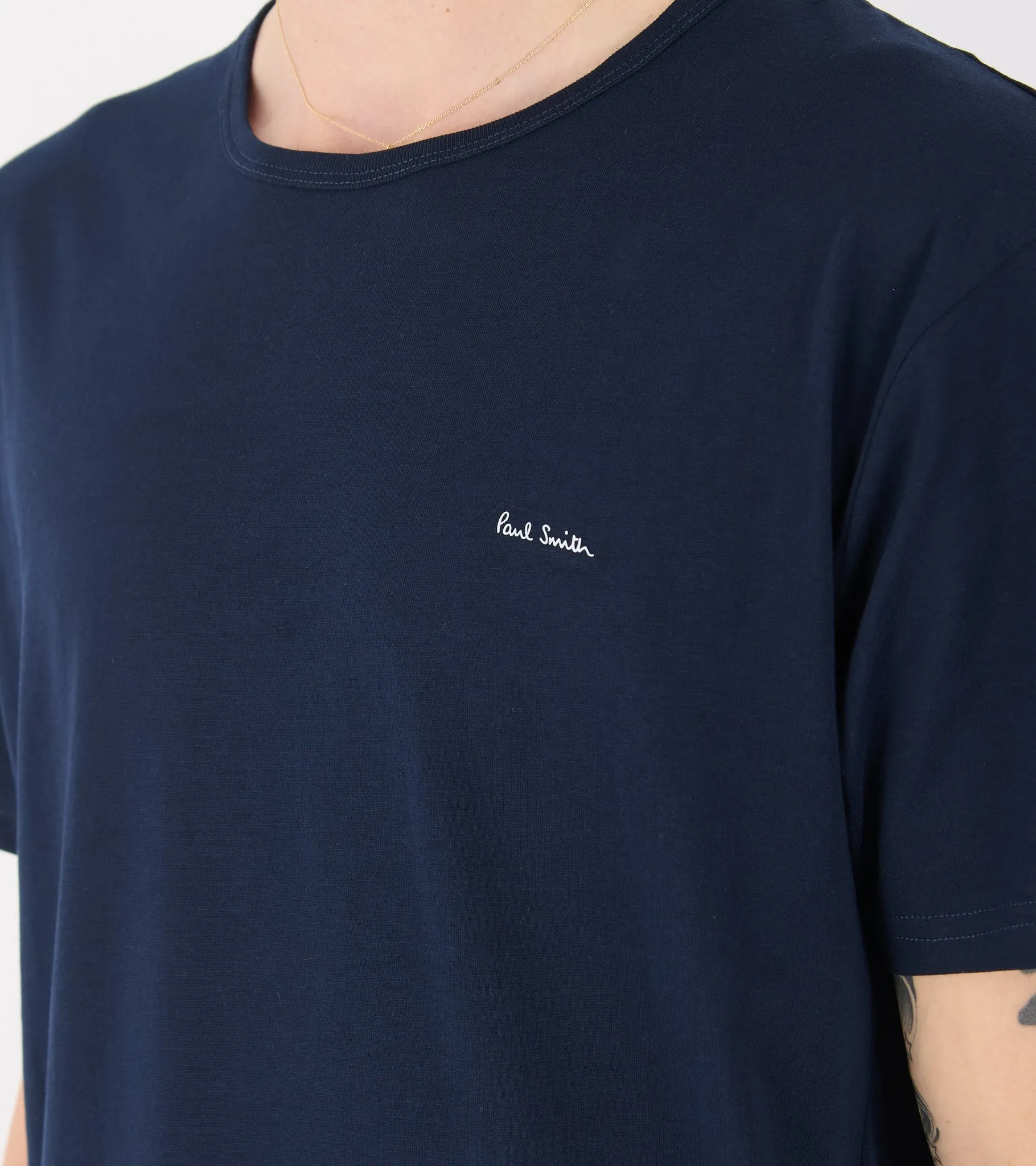 Organic Cotton Crew Neck T-Shirts Black/White/Navy