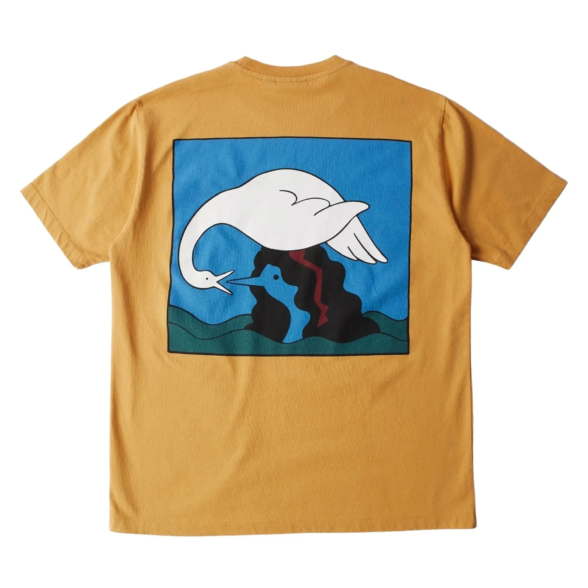 Parra Swan To The Face Tee // Ocher
