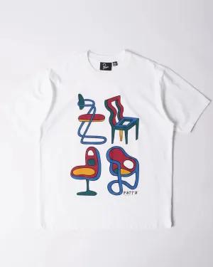 Parra Unreasonable Chairs Tee // White