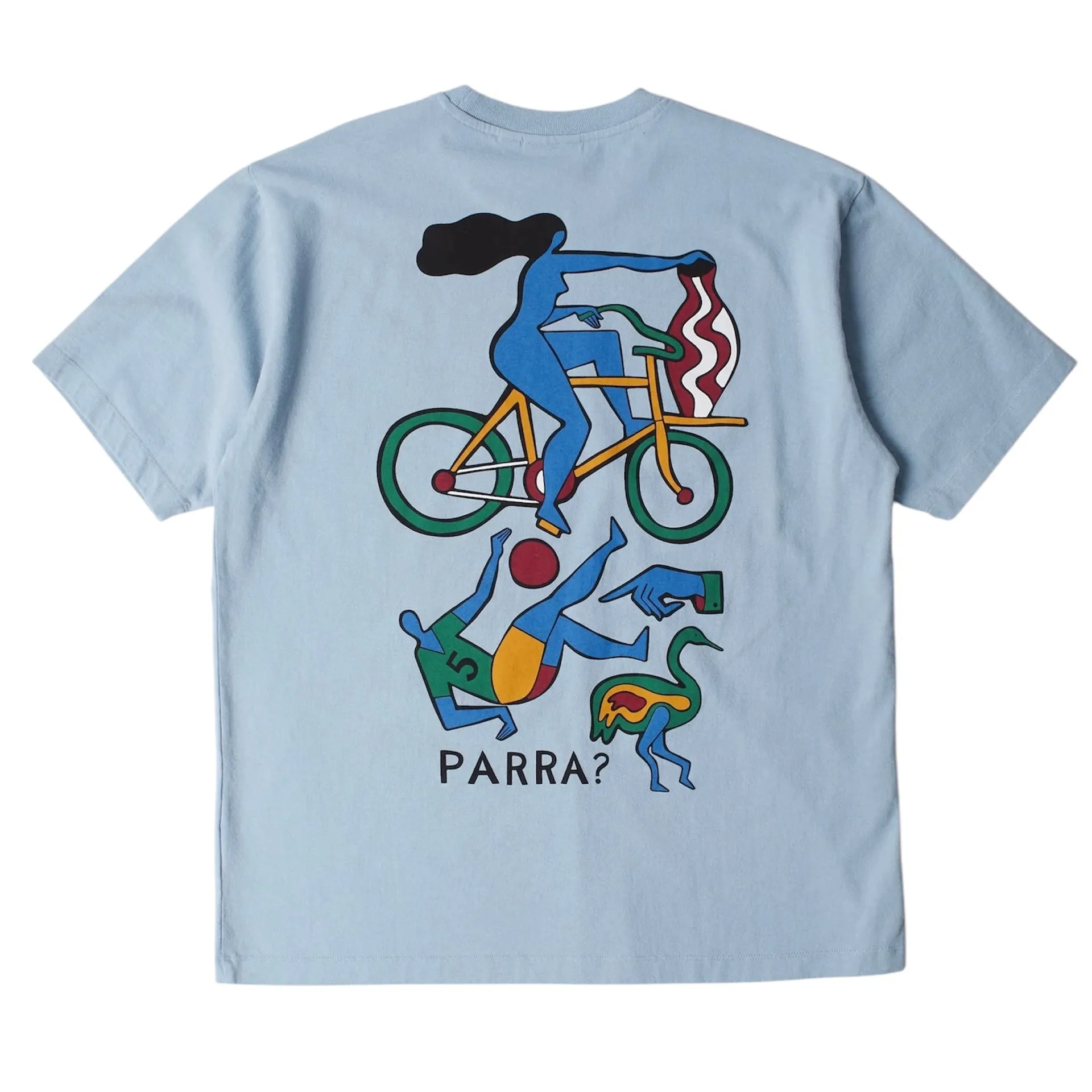 Parra Vase Delivery Tee // Light Blue