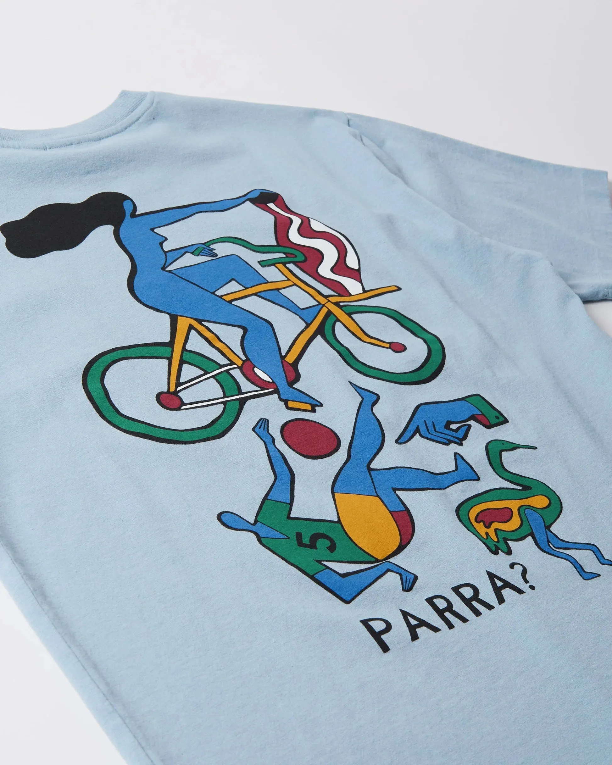 Parra Vase Delivery Tee // Light Blue