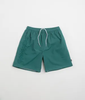 Pasteelo Script Active Shorts - Dark Teal