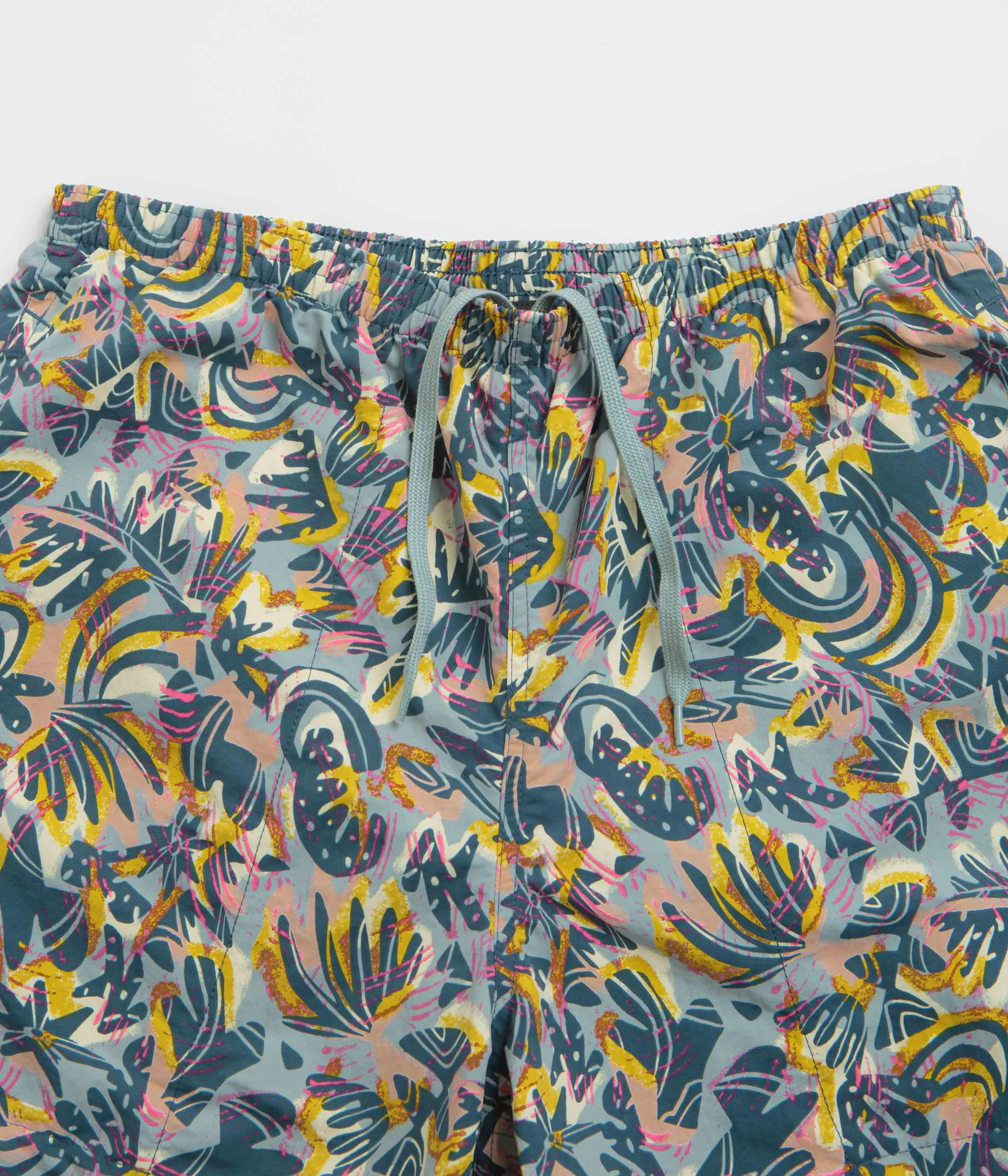 Patagonia Baggies Longs 7 Shorts - Wild Botanist: Tidal Teal