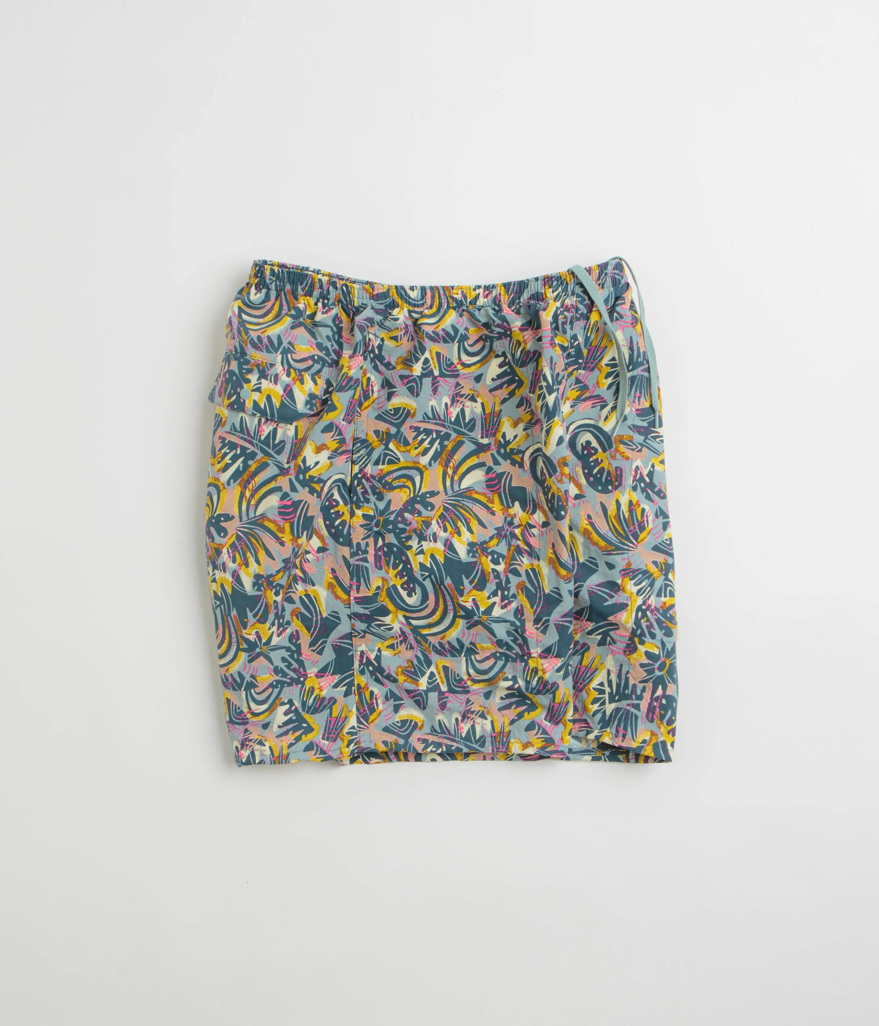Patagonia Baggies Longs 7 Shorts - Wild Botanist: Tidal Teal