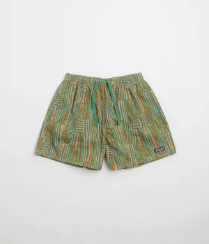 Patagonia Womens Funhoggers Shorts - Quilty Fitz: Heartleaf Green