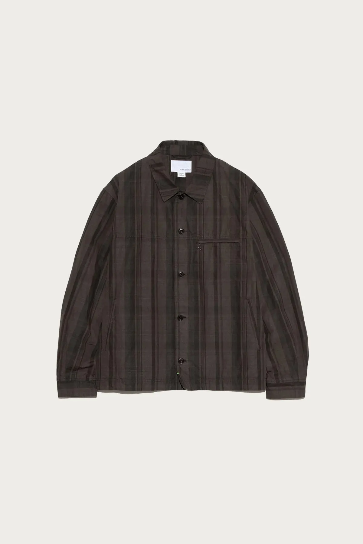 Plaid Dock Jacket - Brown