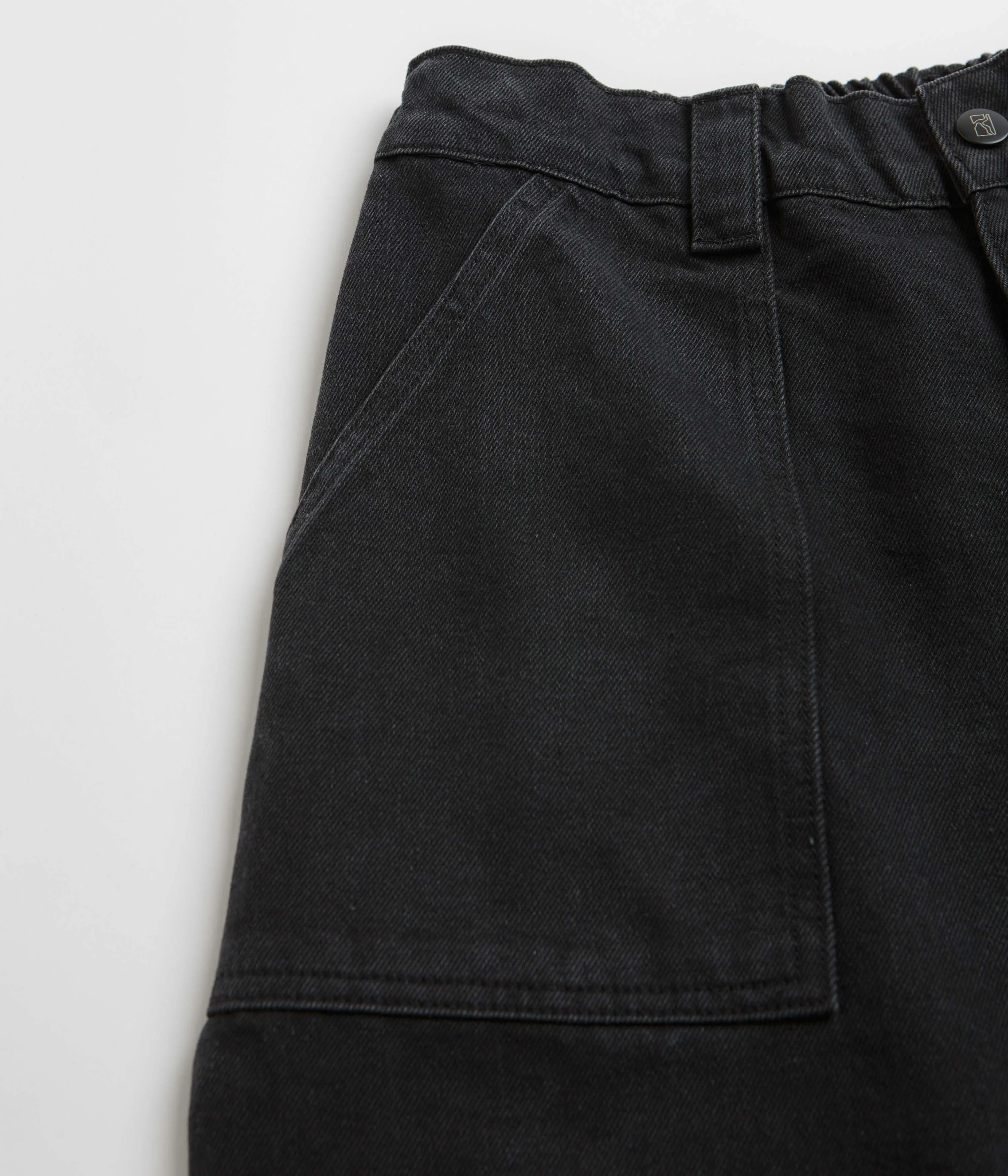 Poetic Collective Denim Painter Shorts - Black