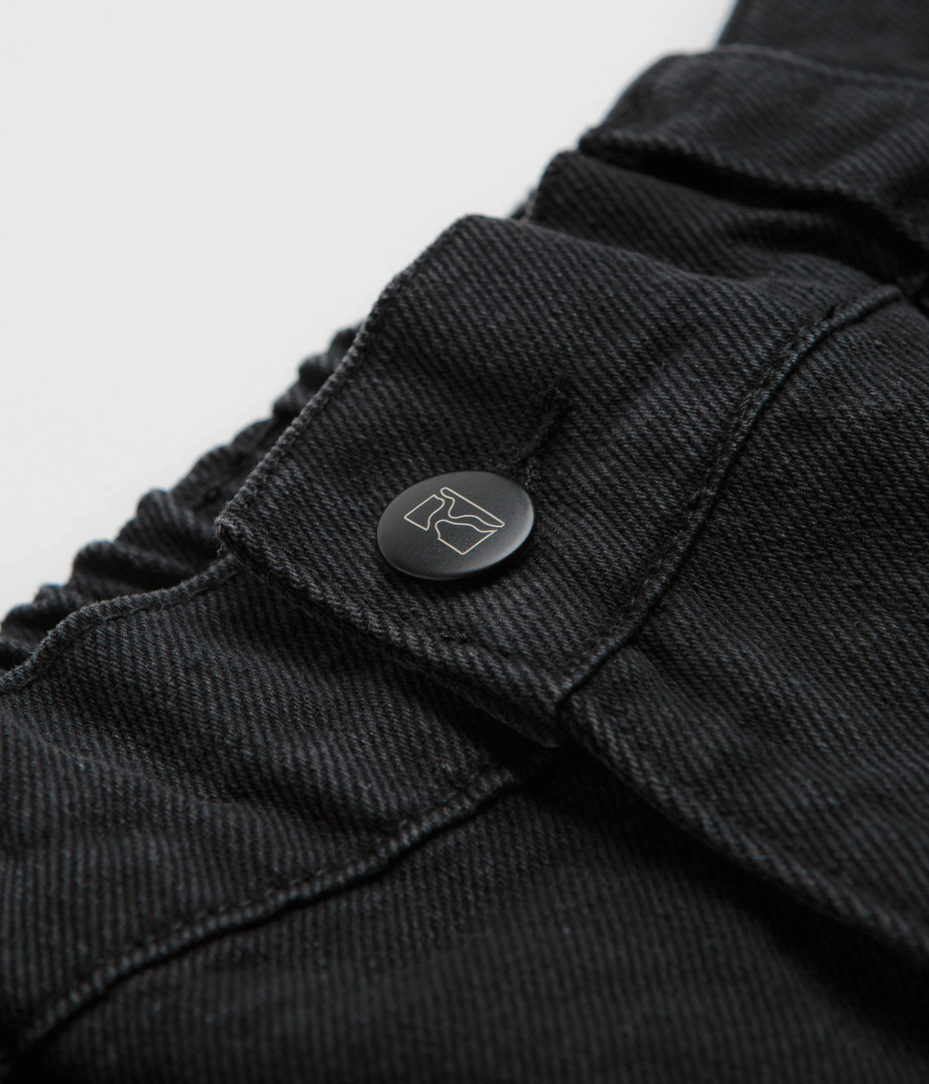 Poetic Collective Denim Painter Shorts - Black