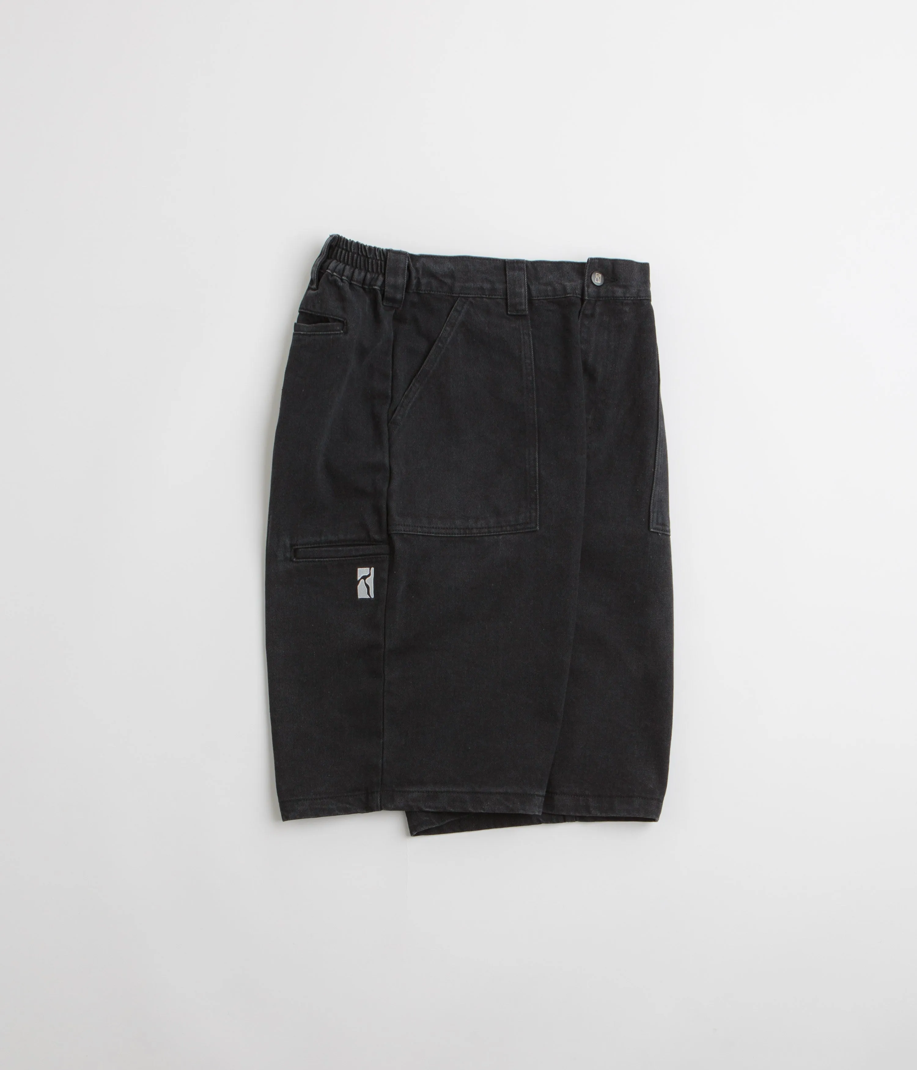 Poetic Collective Denim Painter Shorts - Black