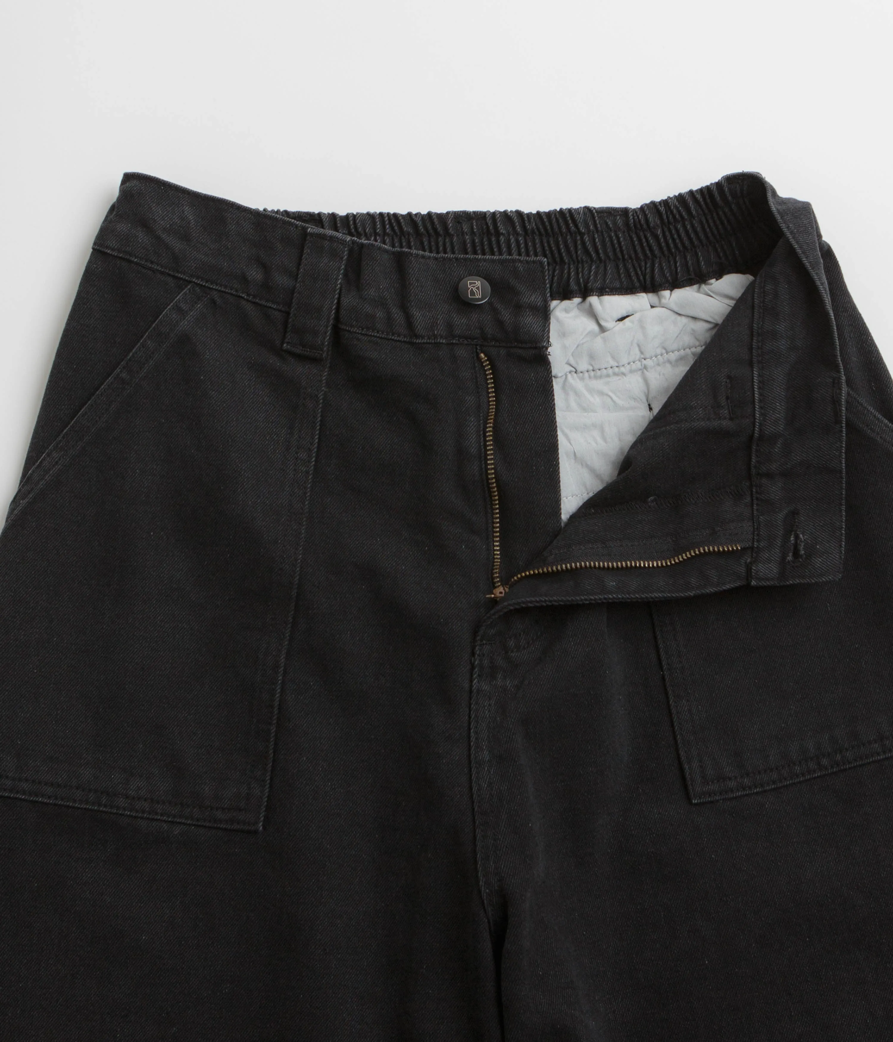 Poetic Collective Denim Painter Shorts - Black