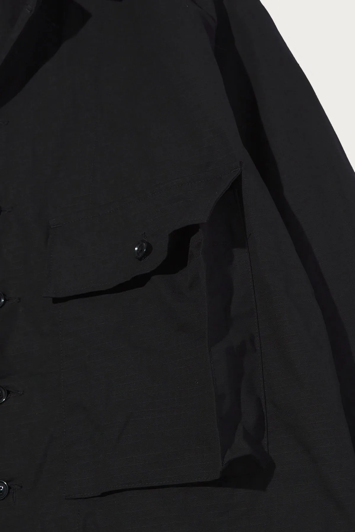 Sea Bees Jacket - Black Cotton Ripstop