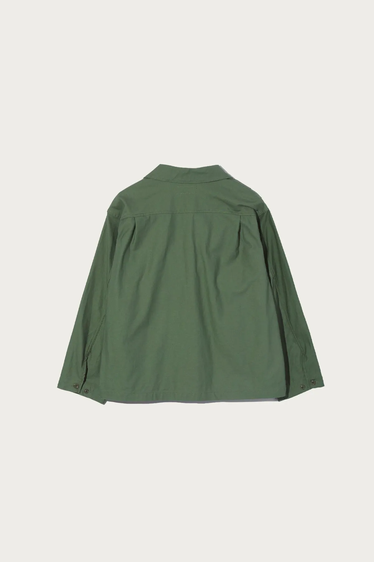 Sea Bees Jacket - Olive Cotton Reversed Sateen