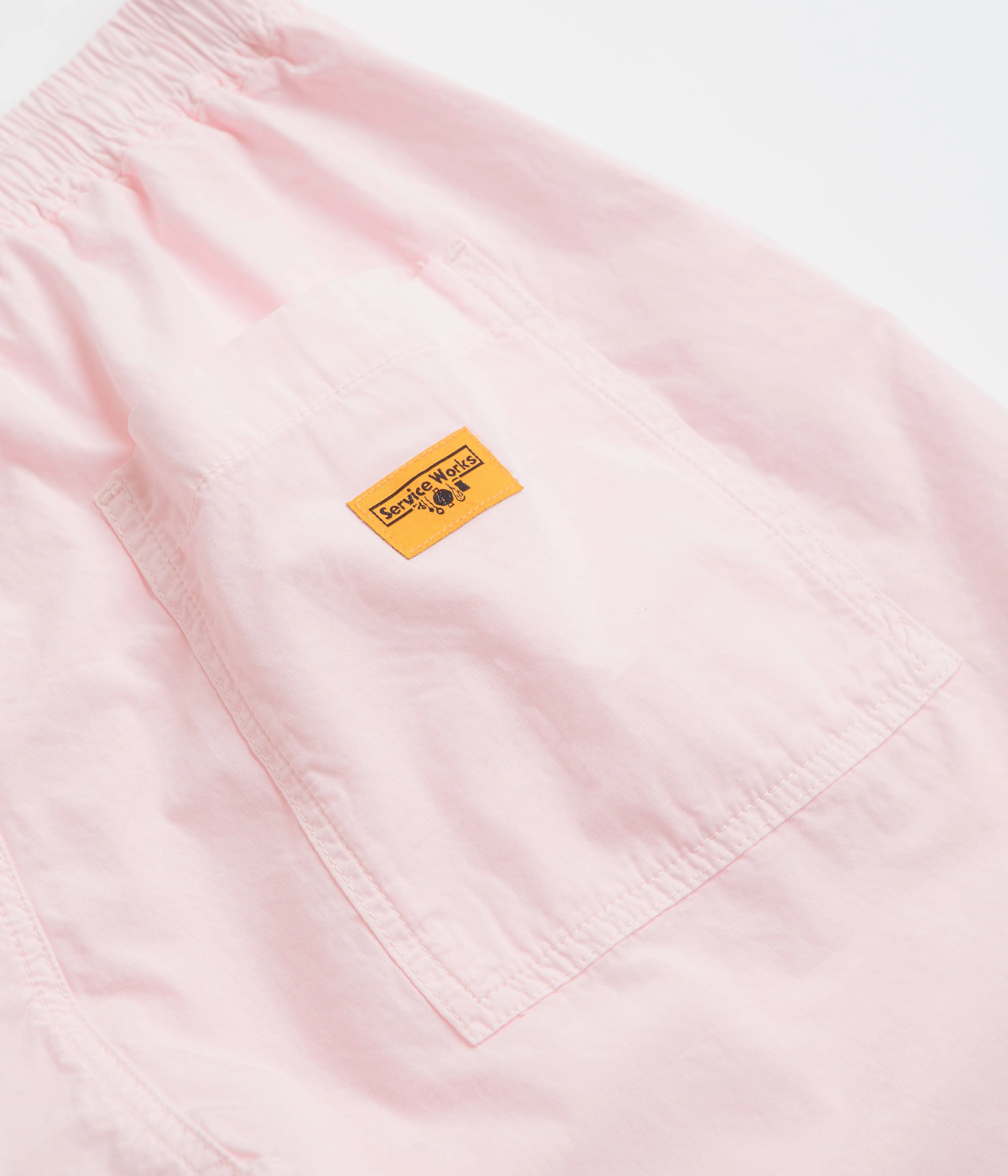 Service Works Poplin Chef Shorts - Dusty Pink