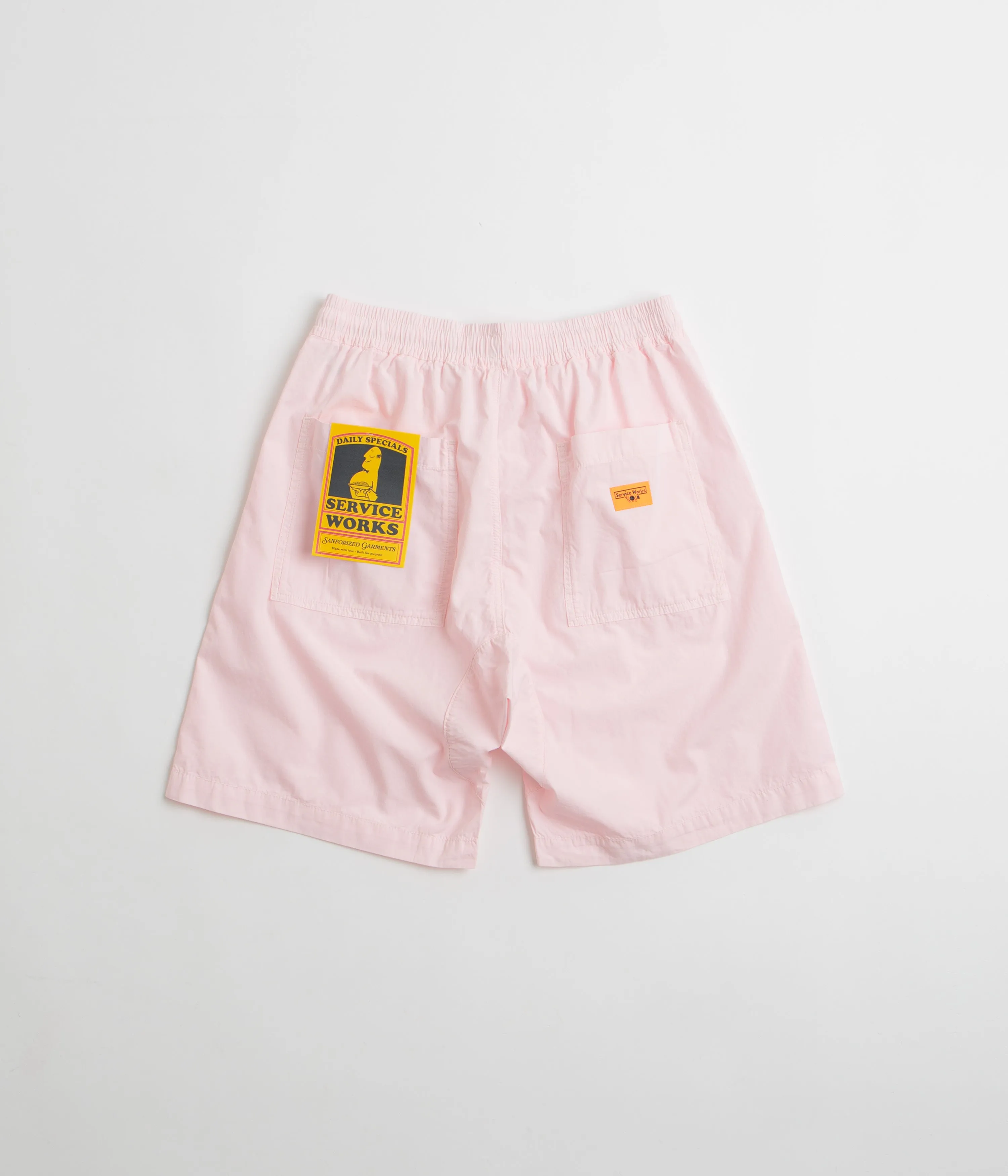 Service Works Poplin Chef Shorts - Dusty Pink