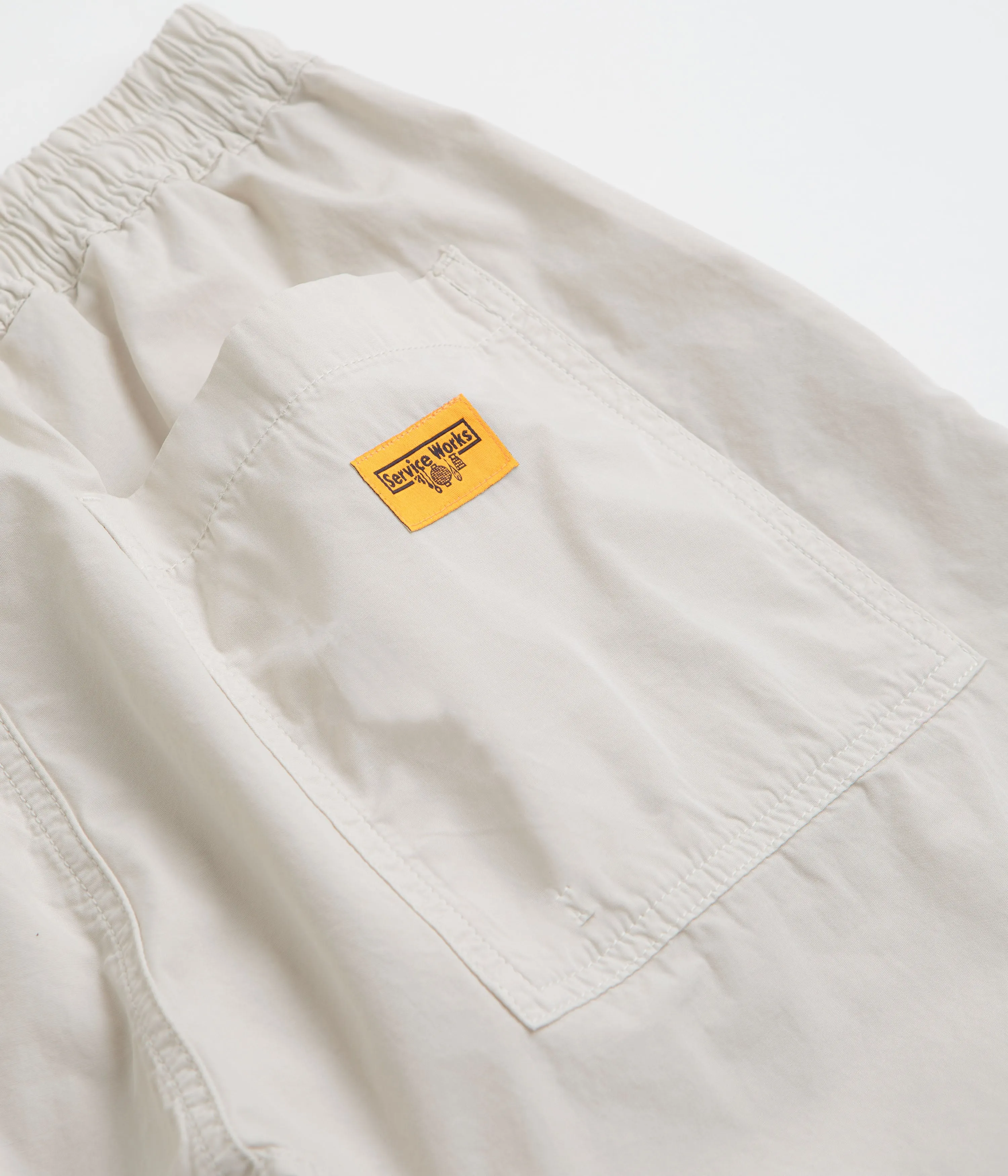 Service Works Poplin Chef Shorts - Salt