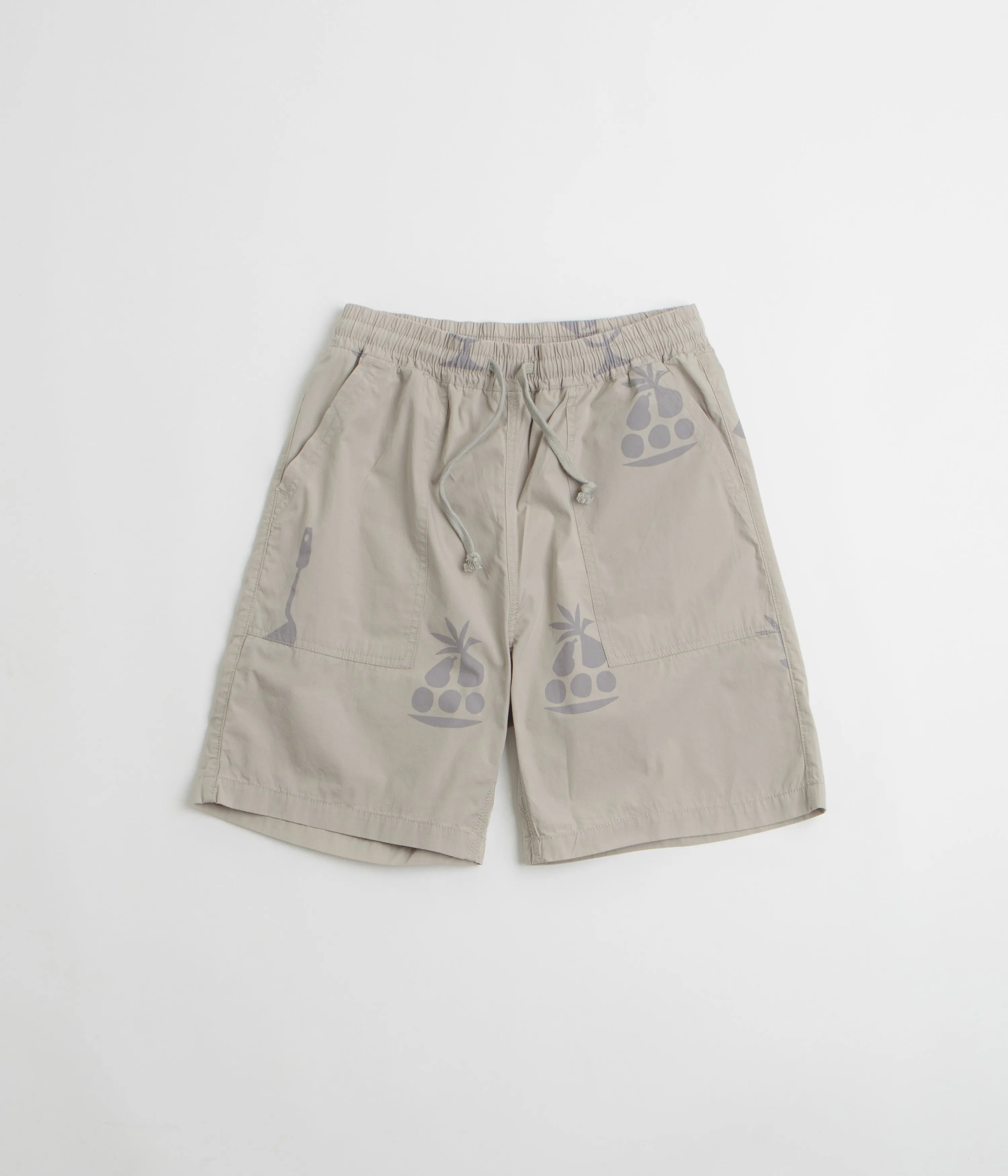 Service Works Poplin Printed Chef Shorts - Stone