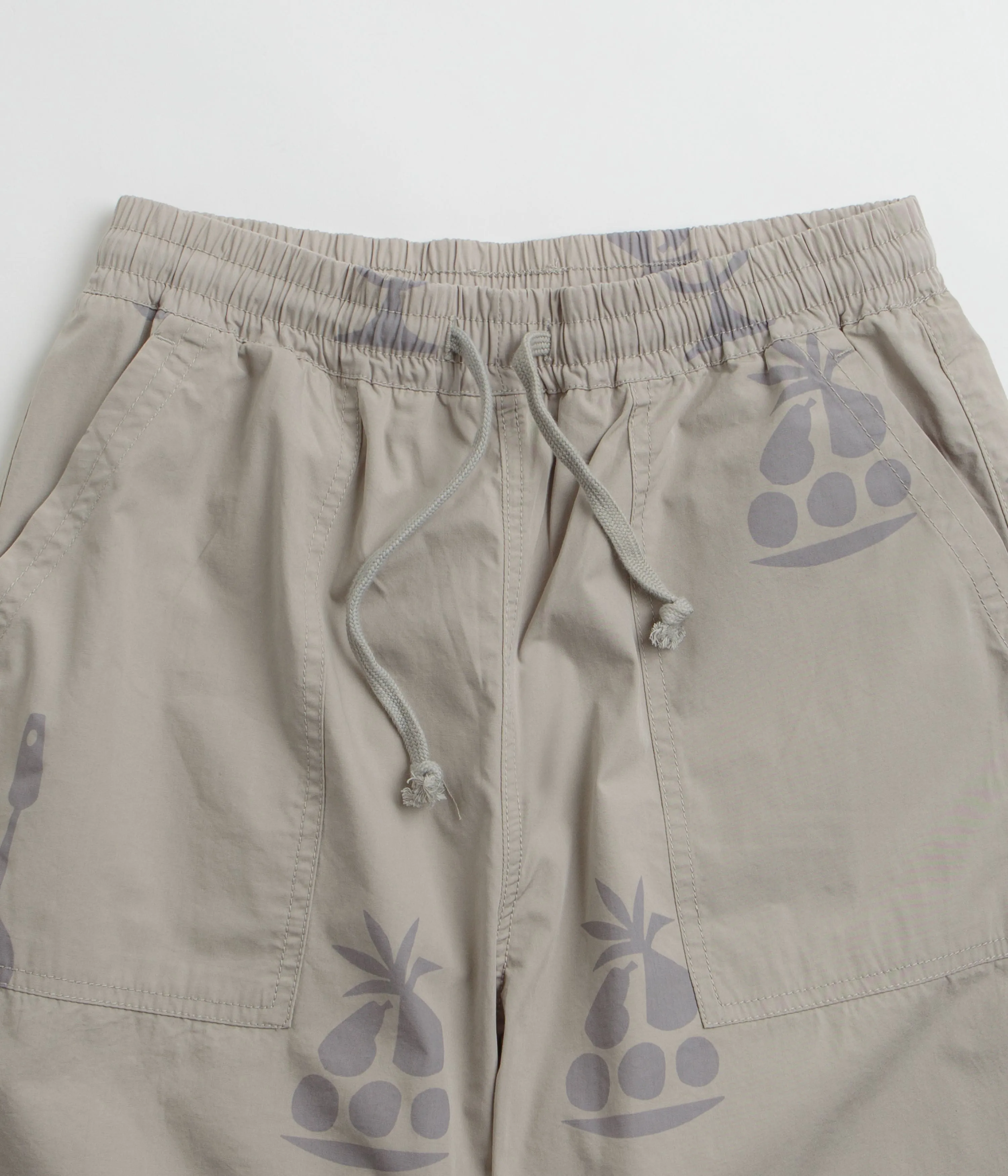 Service Works Poplin Printed Chef Shorts - Stone