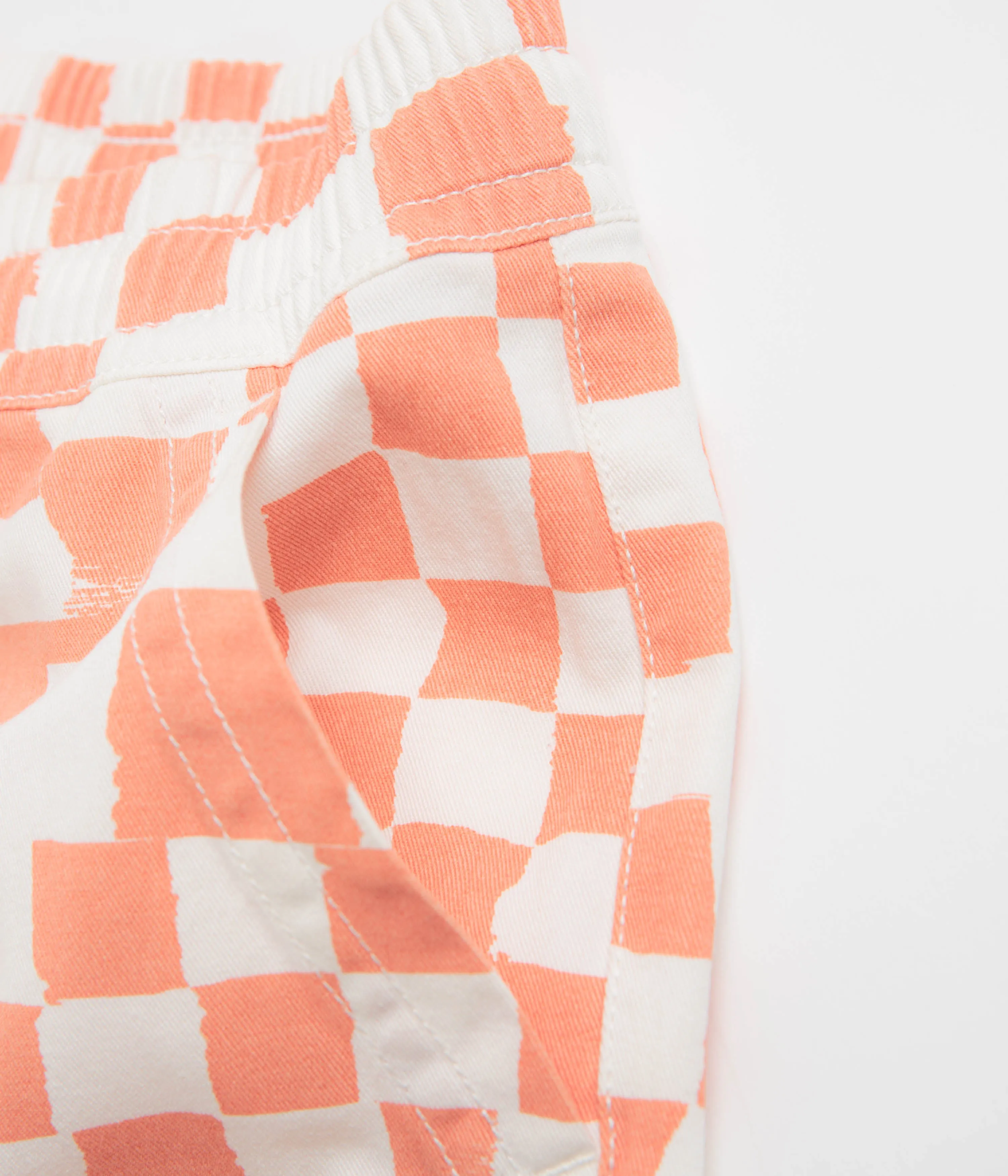 Service Works Printed Chef Shorts - Salmon Checker