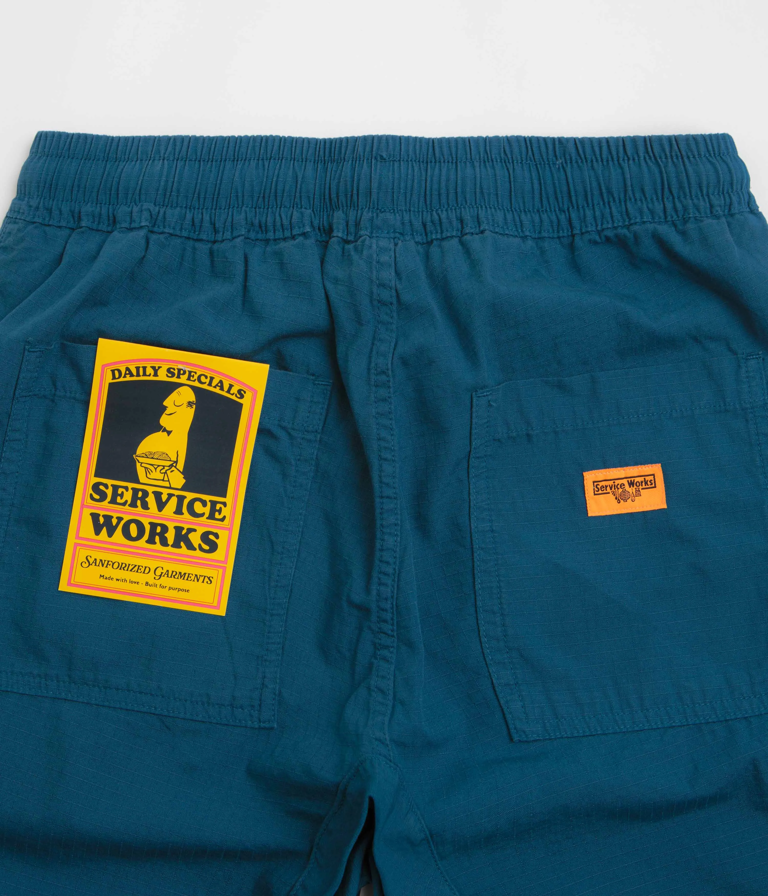 Service Works Ripstop Chef Shorts - Ocean
