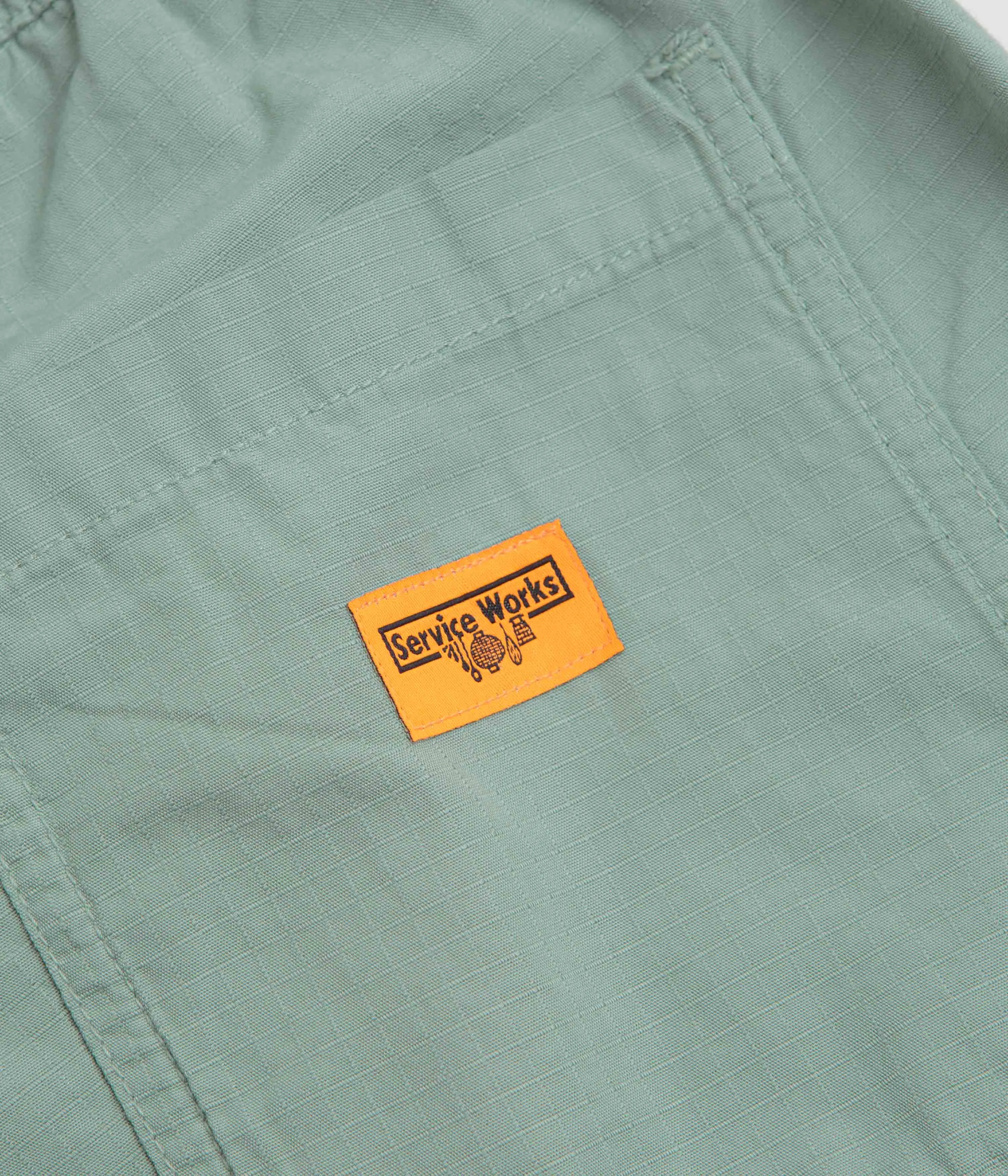 Service Works Ripstop Chef Shorts - Sage