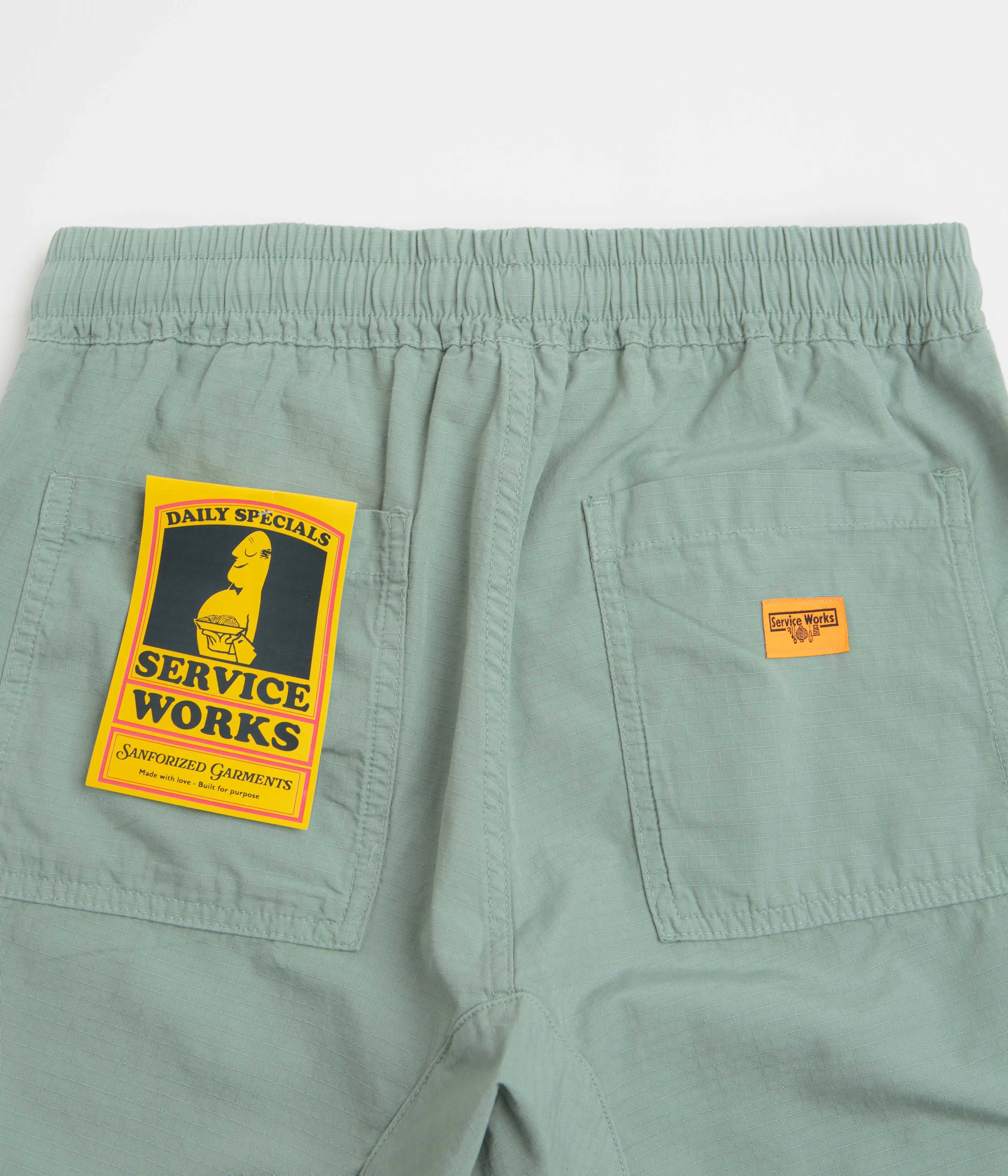 Service Works Ripstop Chef Shorts - Sage