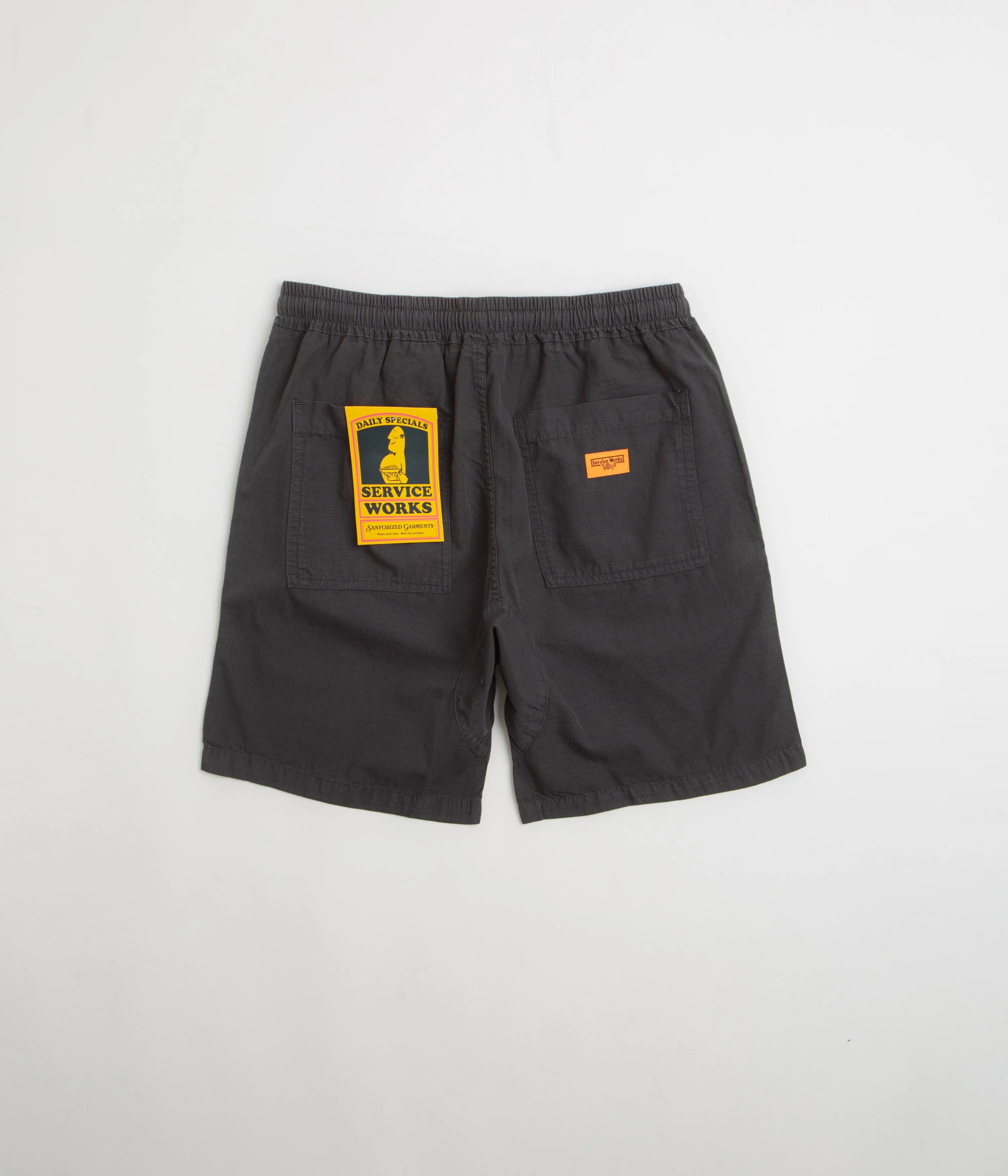 Service Works Ripstop Chef Shorts - Washed Black