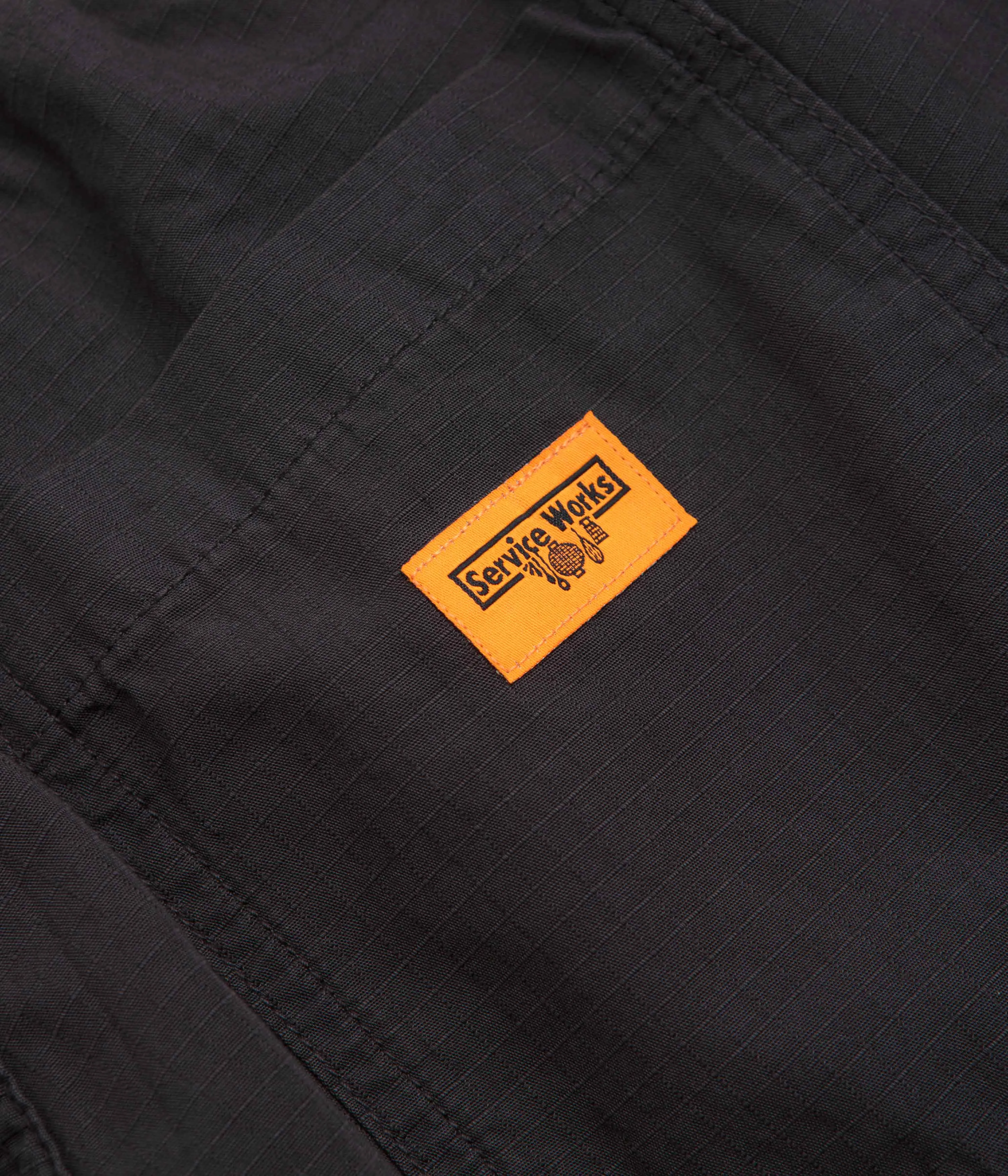 Service Works Ripstop Chef Shorts - Washed Black