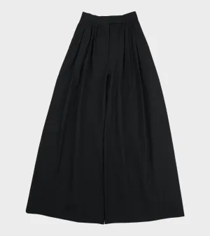 Shirring Banding Pants Black