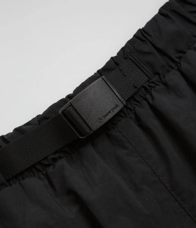 Snow Peak Nylon Tussah 2Way Shorts - Black
